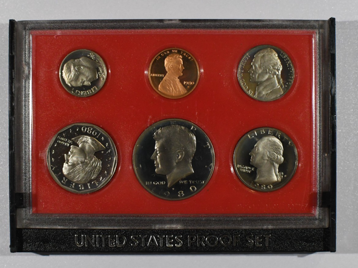1980-S 6-Coin Proof Set/Box (Original Package)