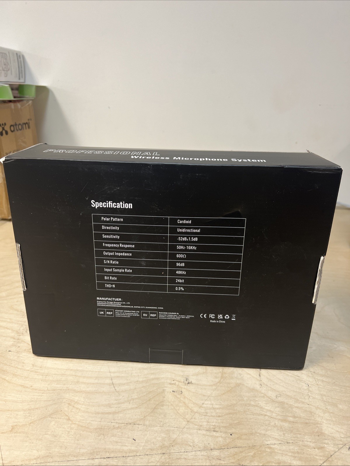 4-Channel Wireless Microphone System,UHF Compact Cordless Mic Set