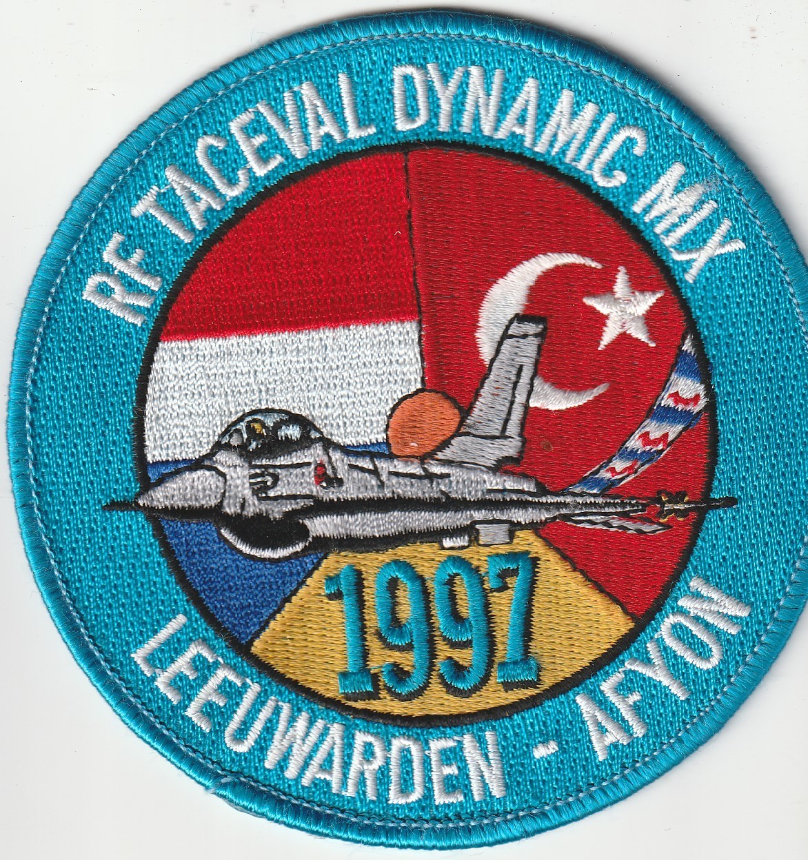 Dutch Air Force RF TACEVAL DYNAMIC MIX  1997 Leeuwarden -Afyon patch