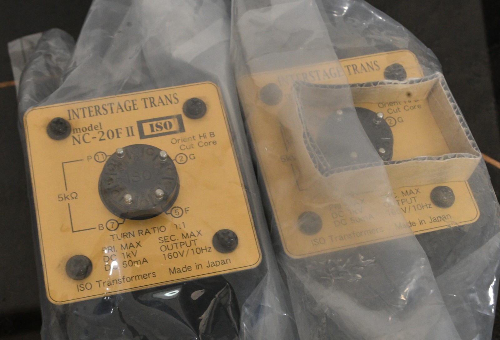 New old stock ISO  (new brand of TANGO) ISO NC-20F x 2 interstage transformers