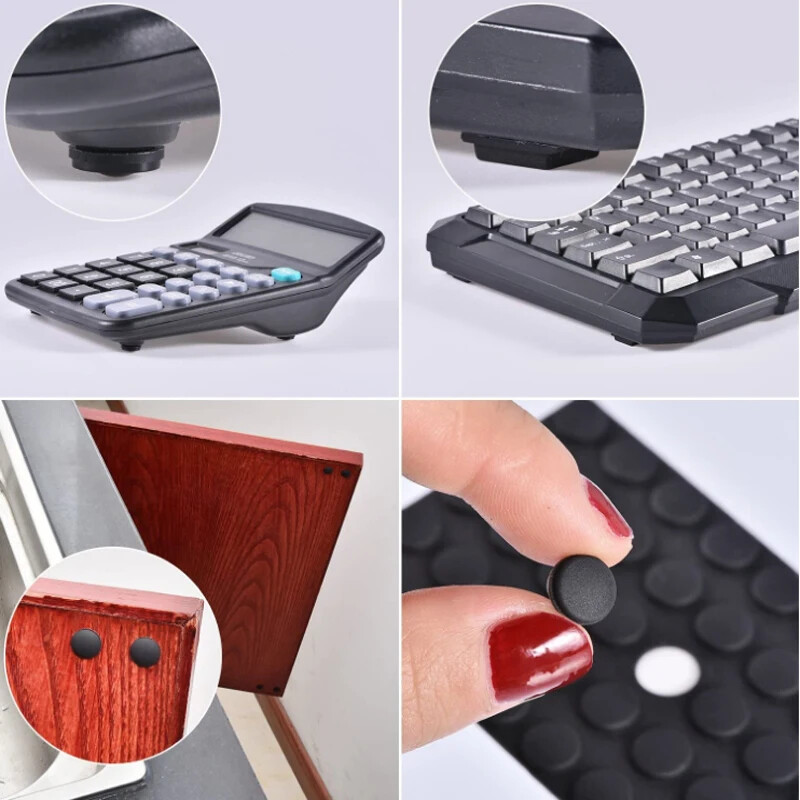 Cabinet Rubber Damper Buffer Cushion， Self-Adhesive Silicone Pads