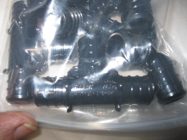30 PCS Pex B Poly Crimp Ring Fittings 3/4" Combo: Elbow Coupler Tee (10/Ea)