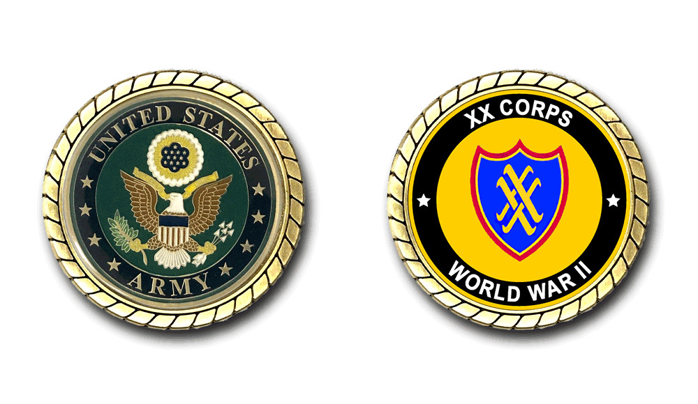 US Army XX Corps Challenge Coin  Officially Licensed