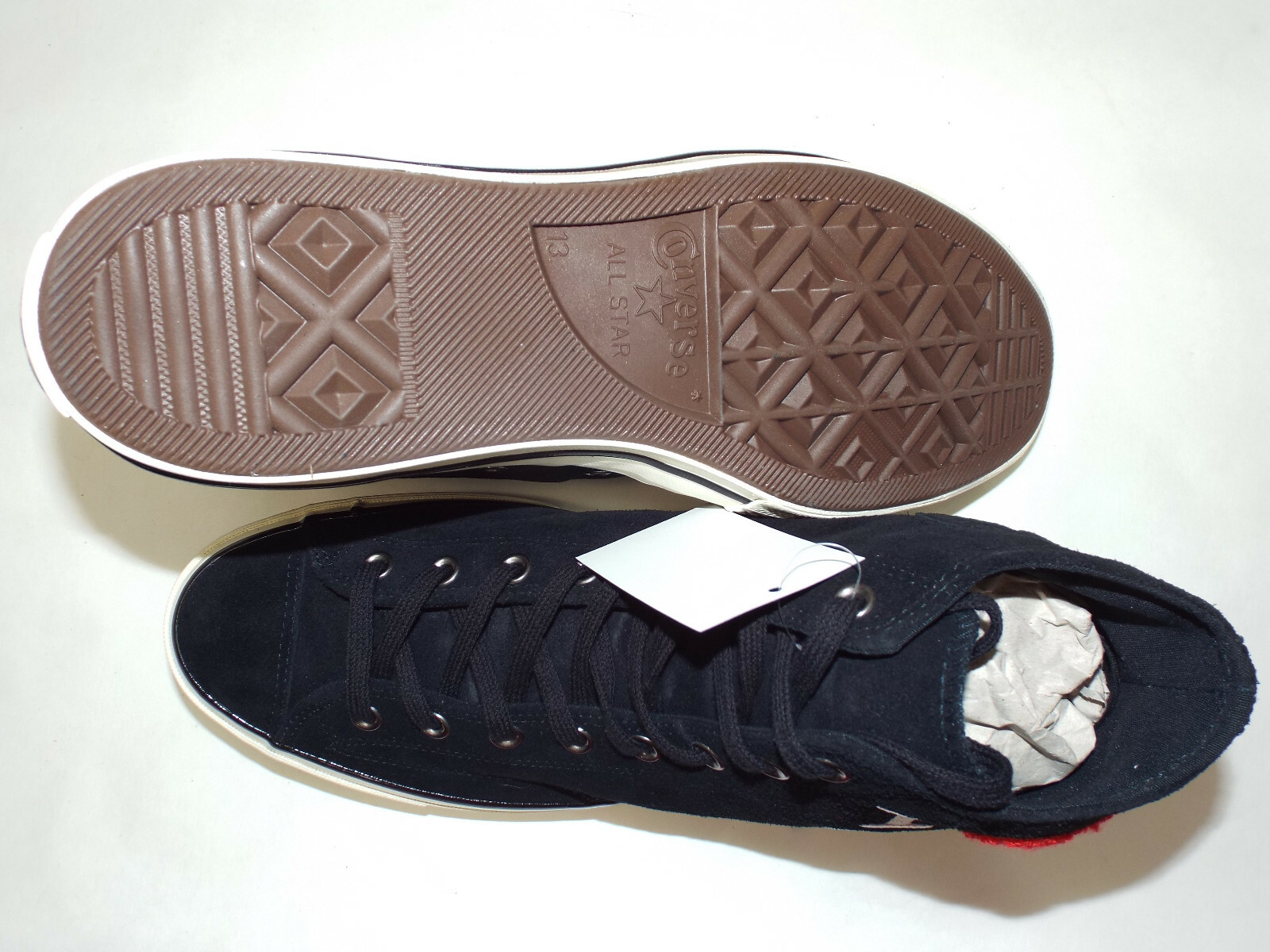 New Mens 12 Converse CTAS 70 Hi I Love NY Black Egret Shoes MSRP $100 161185c