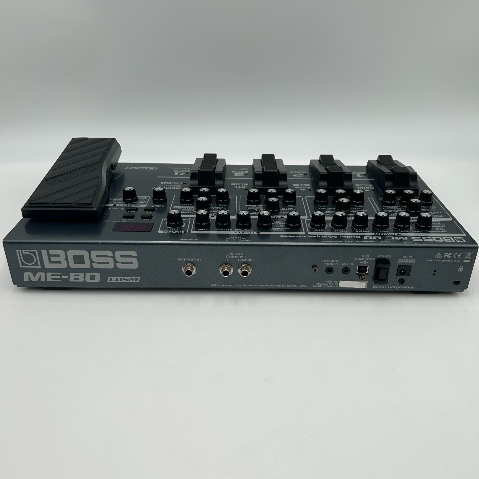 Used Boss ME-80 Guitar Multiple Effects Pedal Good Condition Operation Confirmed