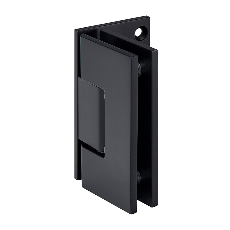 Matte Black Vienna 044 Series 5 Degree Pre-Set Wall Mount Offset Back Plate Hing