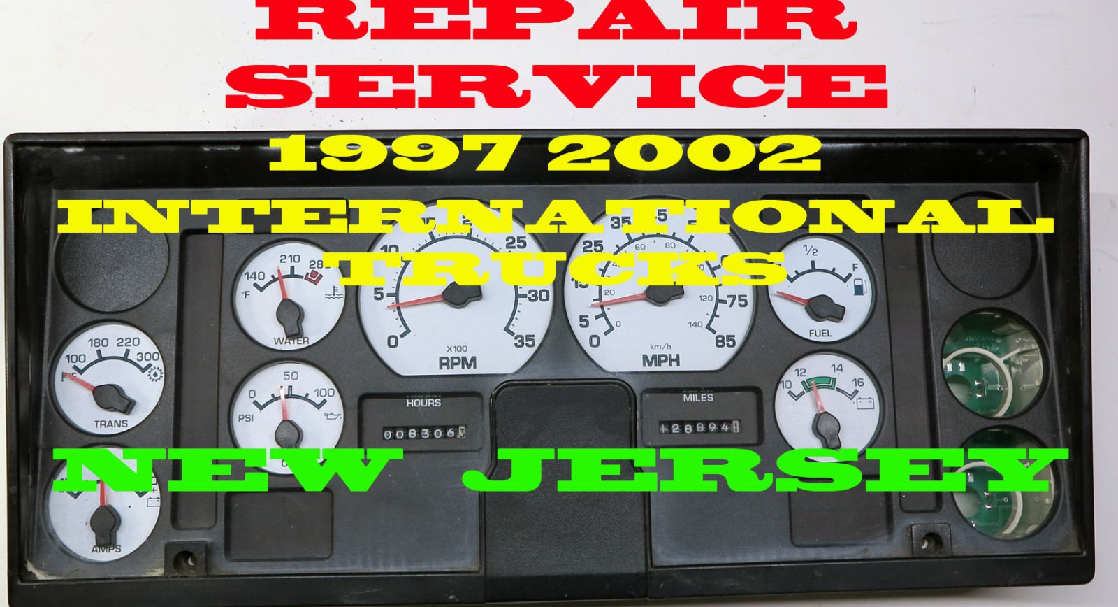 2000 2001 2002 INTERNATIONAL TRUCK DASH INSTRUMENT CLUSTER DIAGNOSTIC FEE