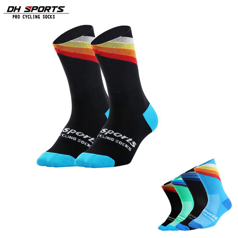 Pro Men Women XC Cycling Sports Ankle Socks Riding Socks Bicycle Socks Black MTB