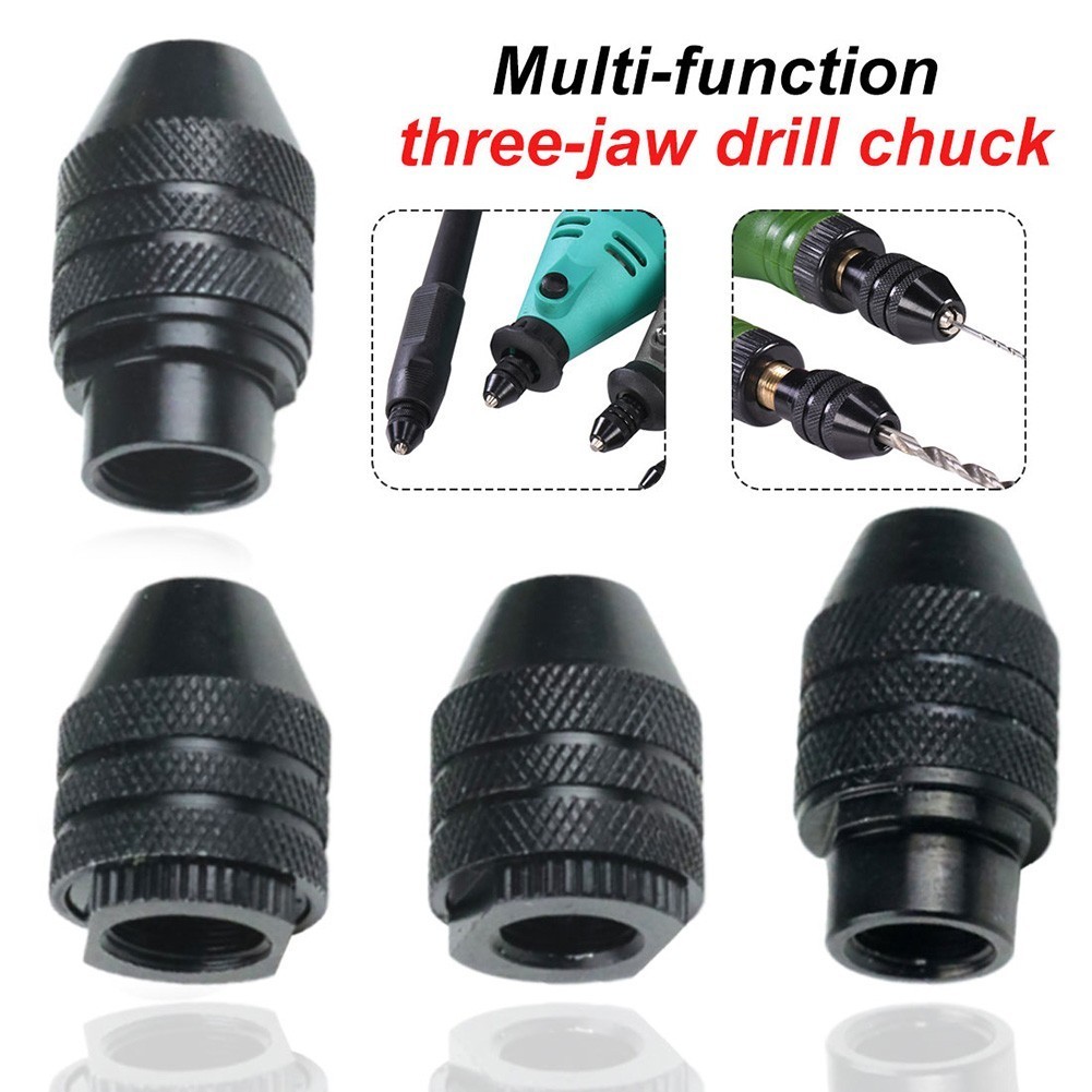 Drill Chuck Attachment Black Clamping Electric Grinder Three-jaw