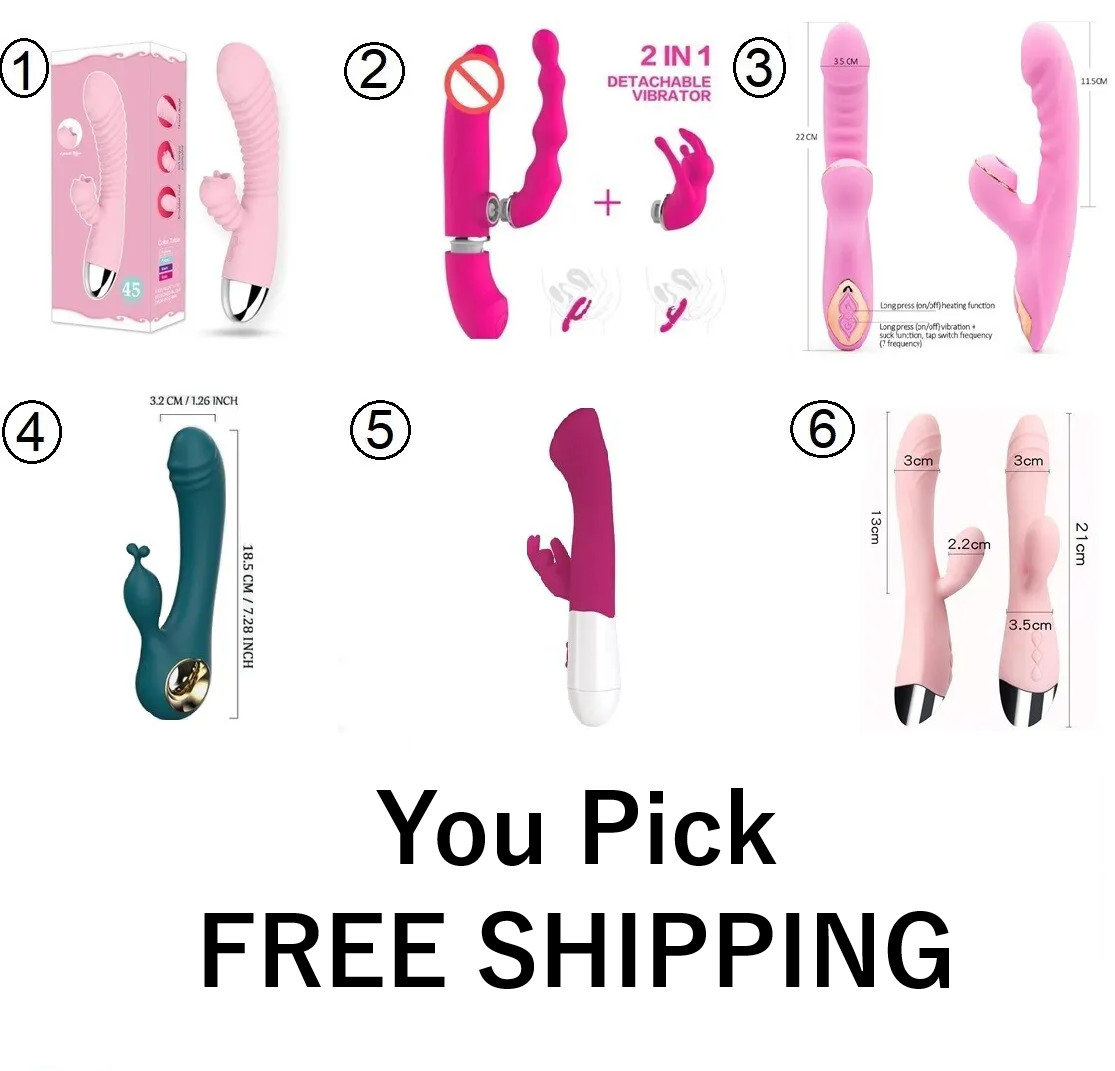 Dildo Vibrator Sex Waterproof Toys Rabbit G-Spot Vibe Massager For Women Clit