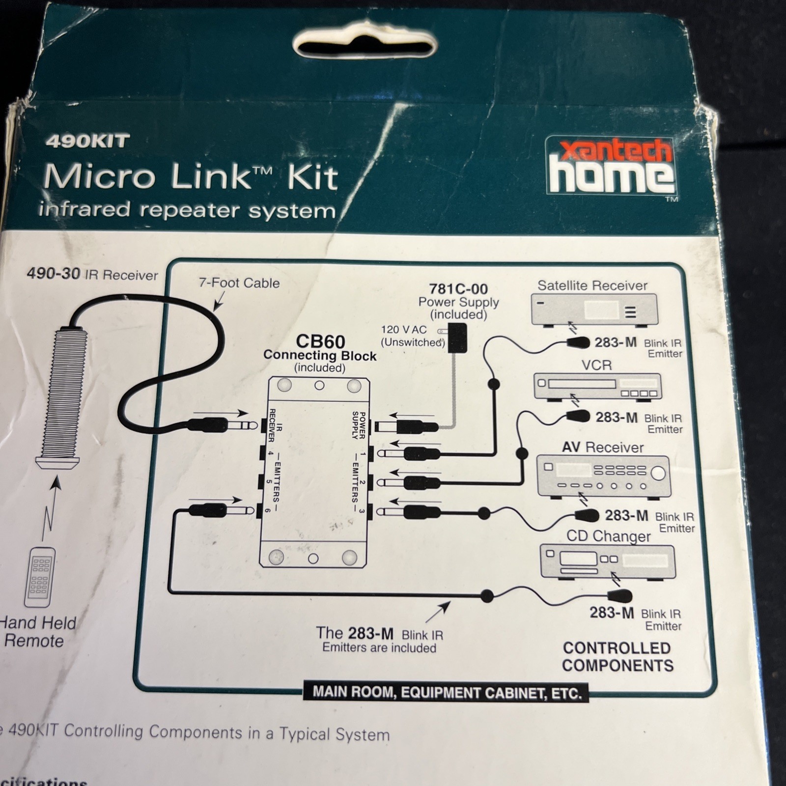 Xantech Micro Link Kit Infrared Repeater System 490KIT In Original Box NEW