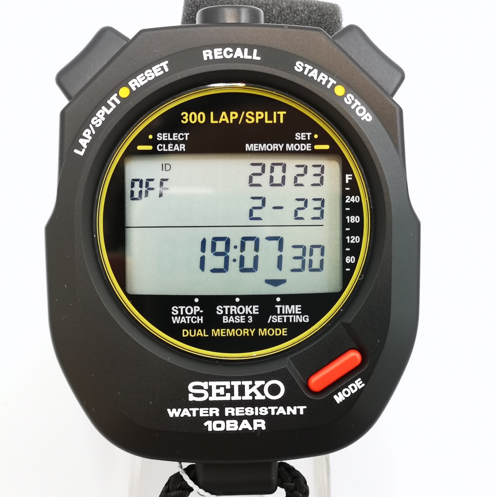 SEIKO Stopwatch STOP WATCH SVAS009 Black Swimming Master Men's Watch New in Box