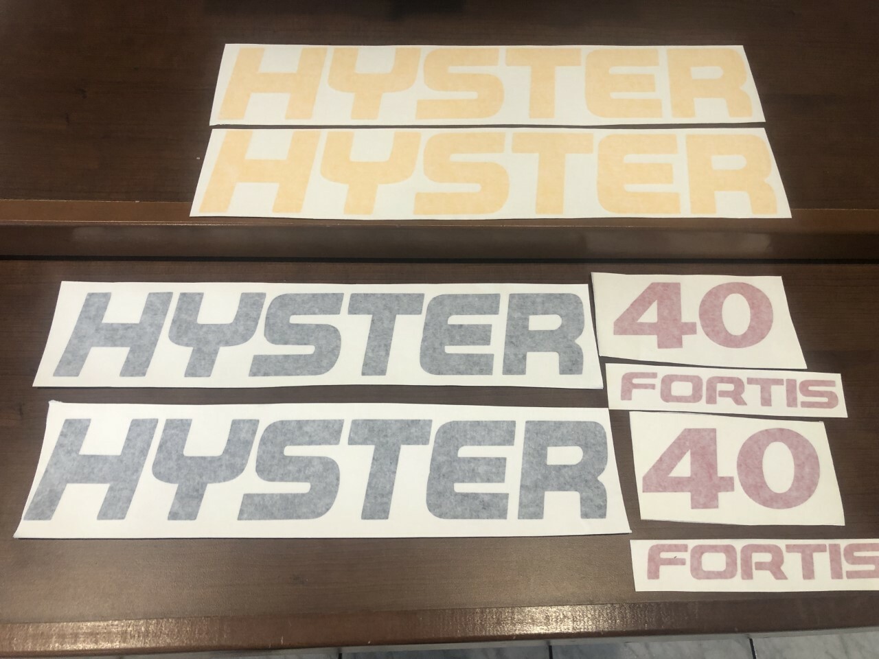Hyster Forklift decal set  Fortis 40 Hyster Forklift  without safety kit