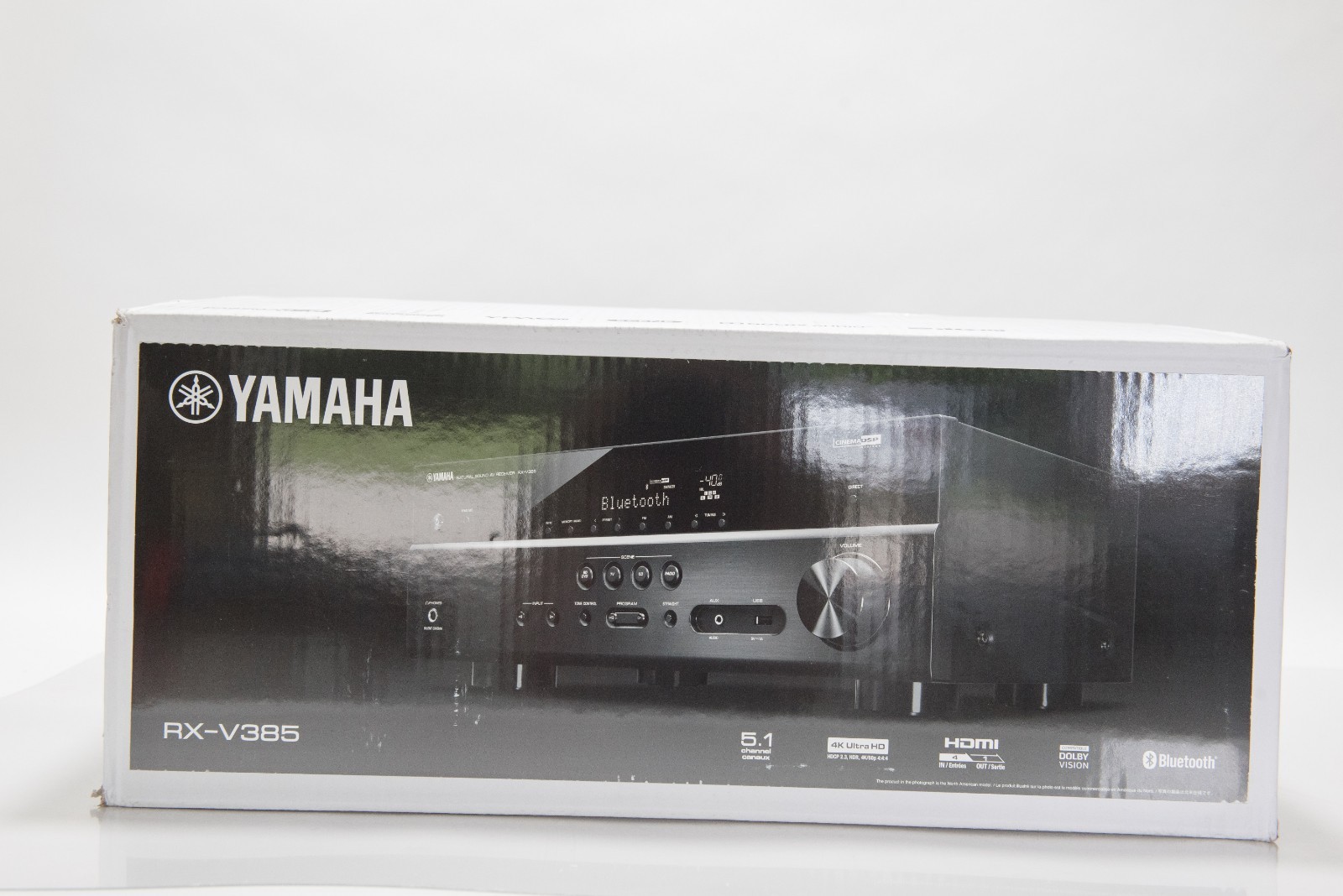 Yamaha RX-V385BL 5.1-Channel 4K AV Receiver with Bluetooth