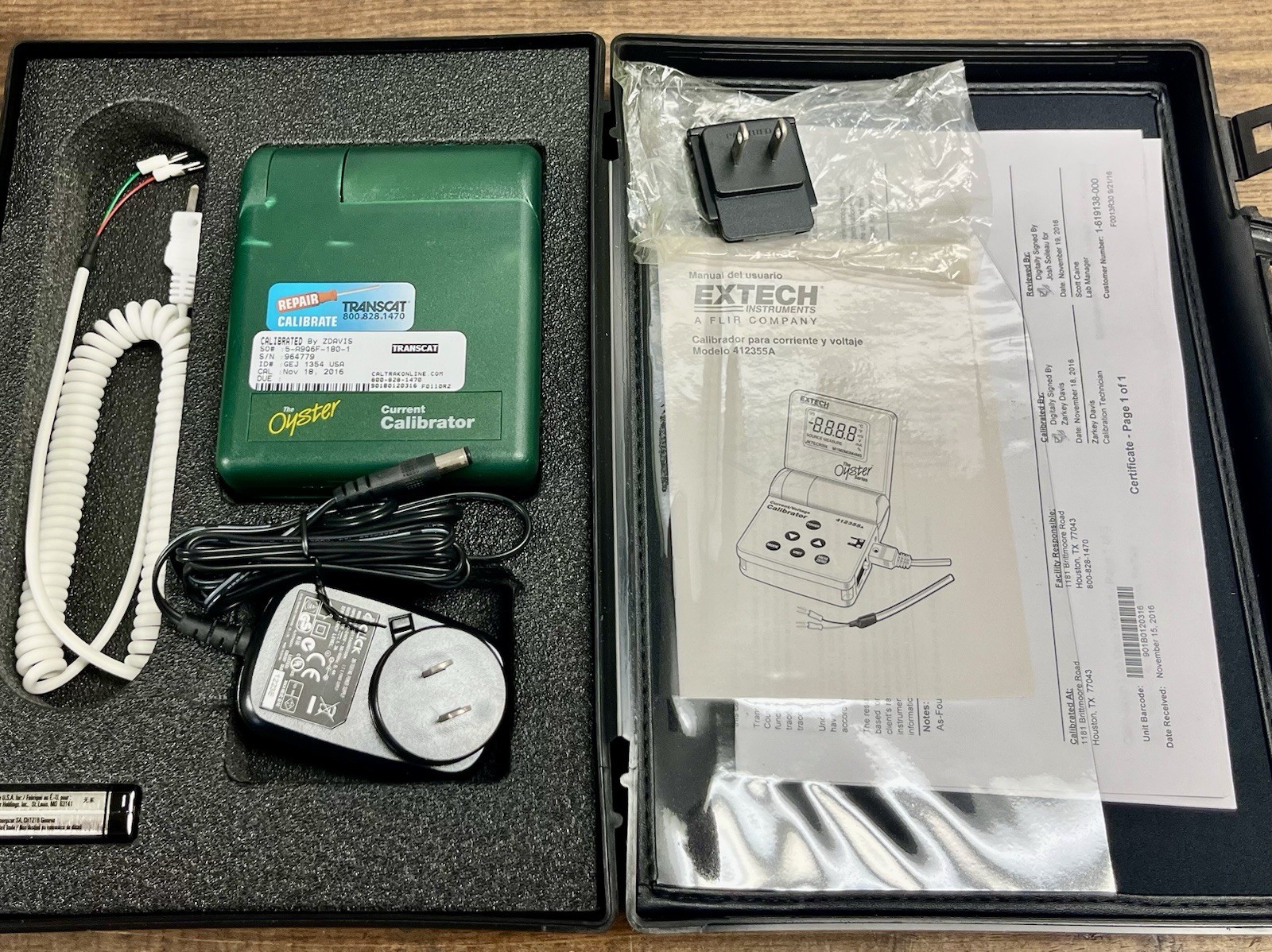 Extech 412300A The Oyster Current Calibrator Meter Process Devices Calibrated