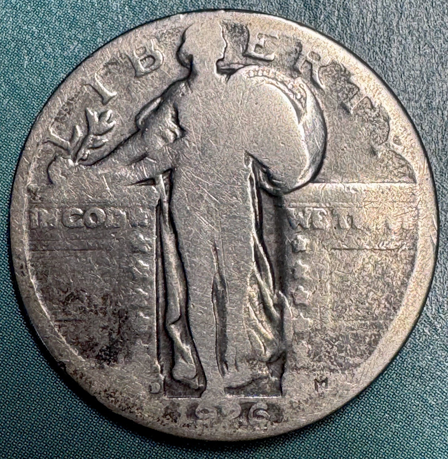 1926 d standing liberty quarter Circulated