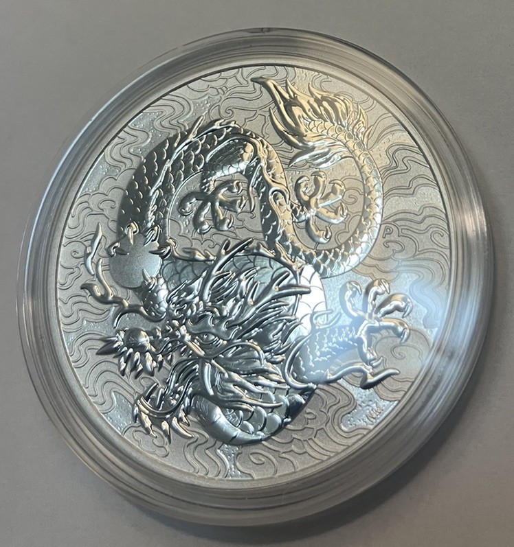 2021 Australia Perth Myth & Legends Dragon 1oz Coin In Capsule