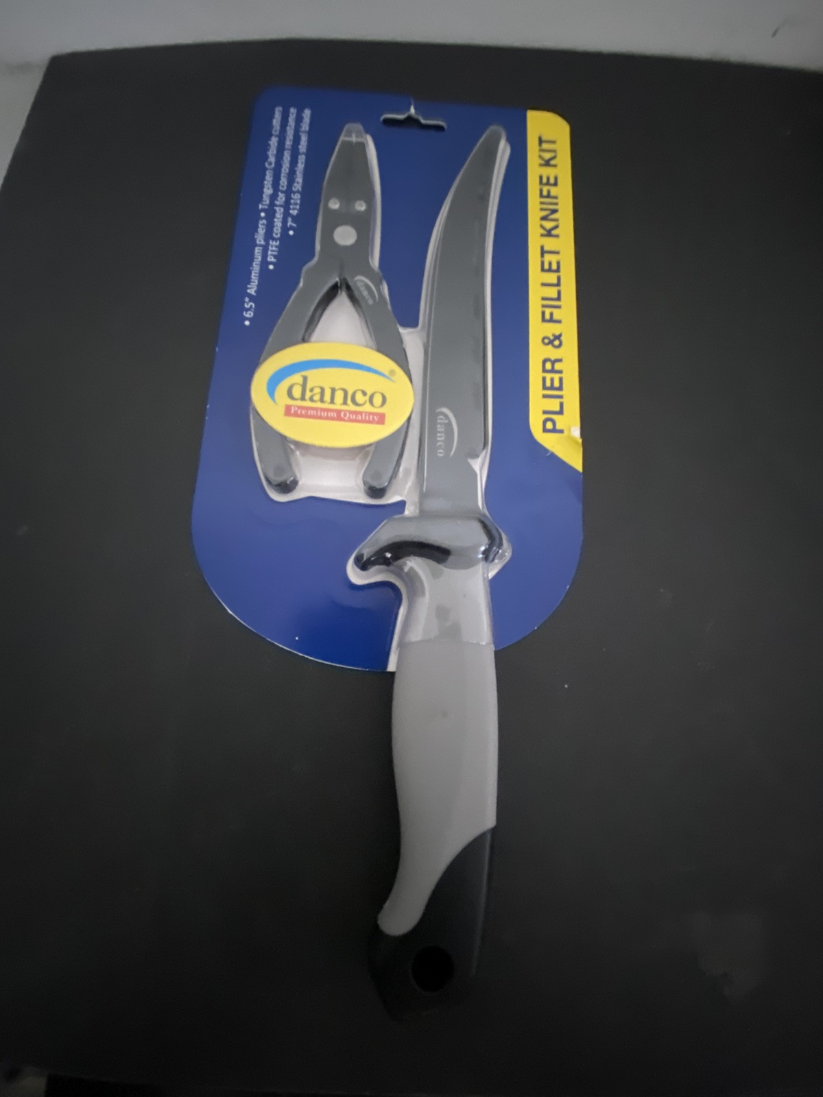 Danco Sports 6.5" Aluminum Plier & 7" PTFE Coated Knife COMBO