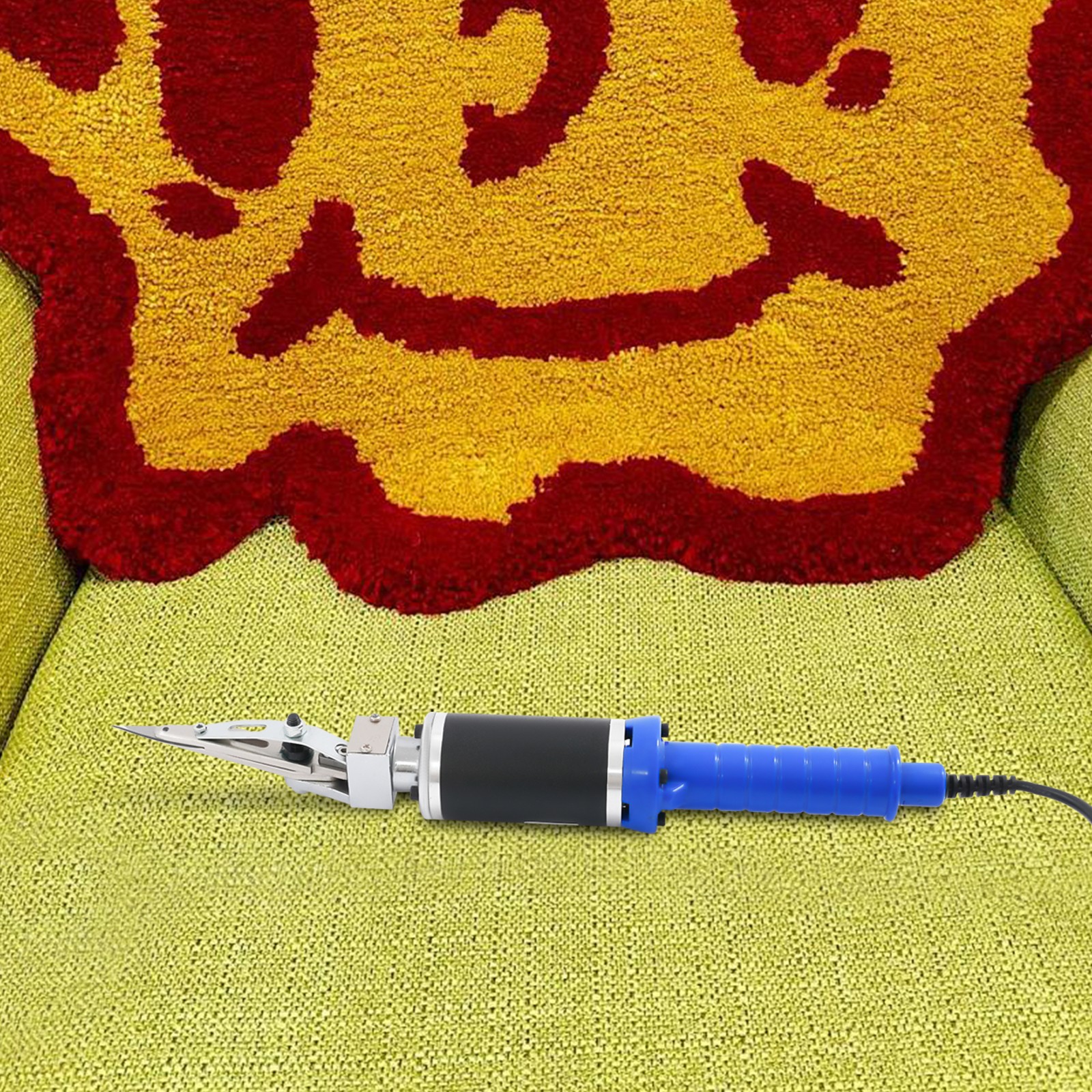 110V Electric Carving Scissors, Variable Speed Tufting Trimmer for Carpet & Rug