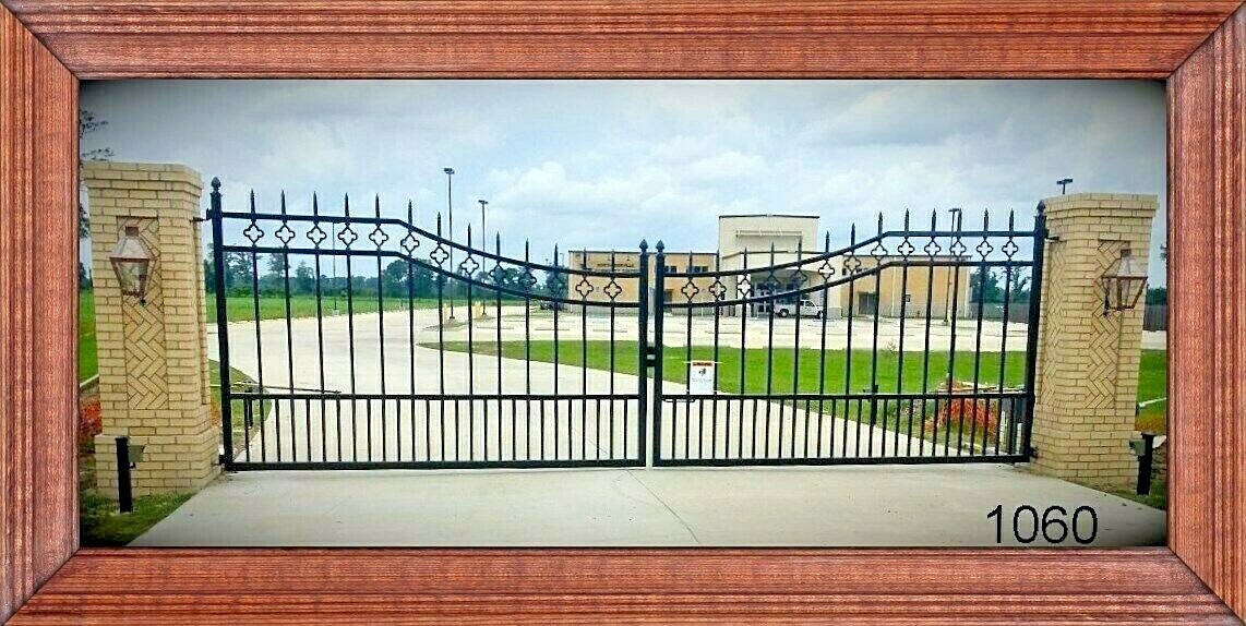 On Sale! #1060 Driveway Gate 12' WD Inc Post Pkg Steel Home Safety Security USA!
