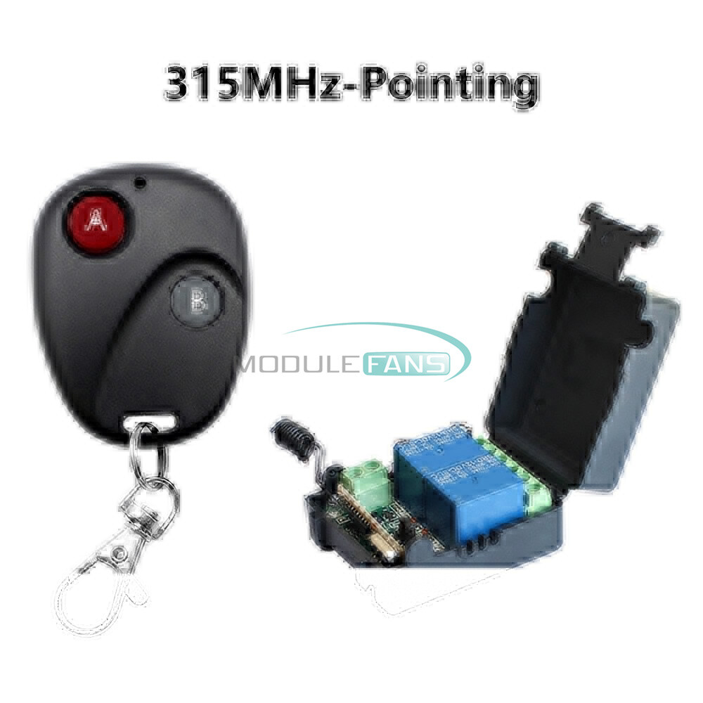 DC12V 2Channel Wireless Remote Control Switch Relay Receiver Module 315/433MHz