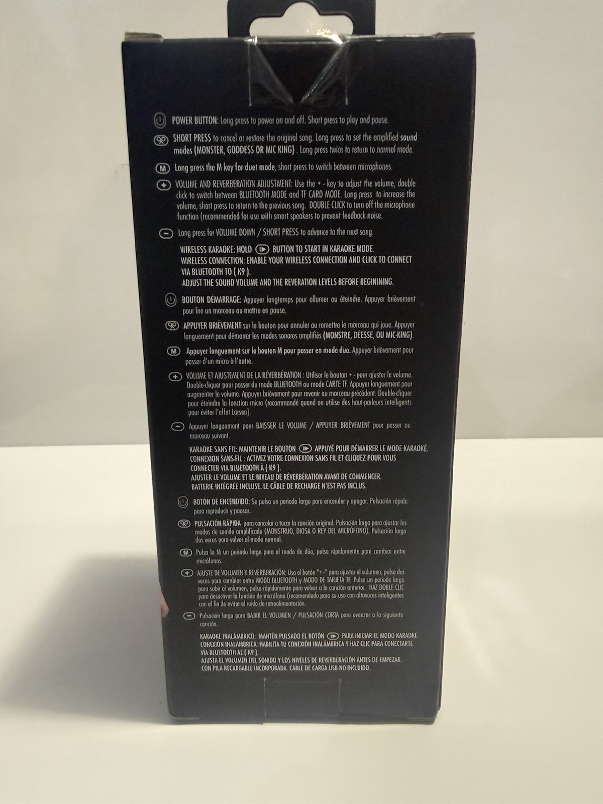 Black Wireless Bluetooth Microphone with Echo & Volume Control #BREAKING #BBWCM