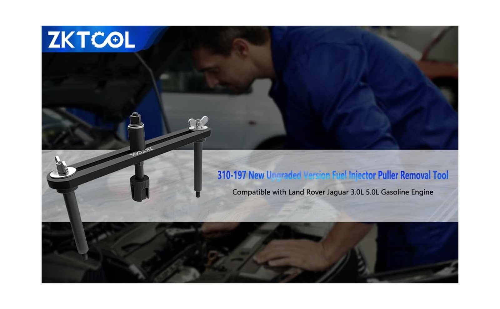 ZKTOOL New Upgraded Version Fuel Injector Puller Removal Tool Compatible with...