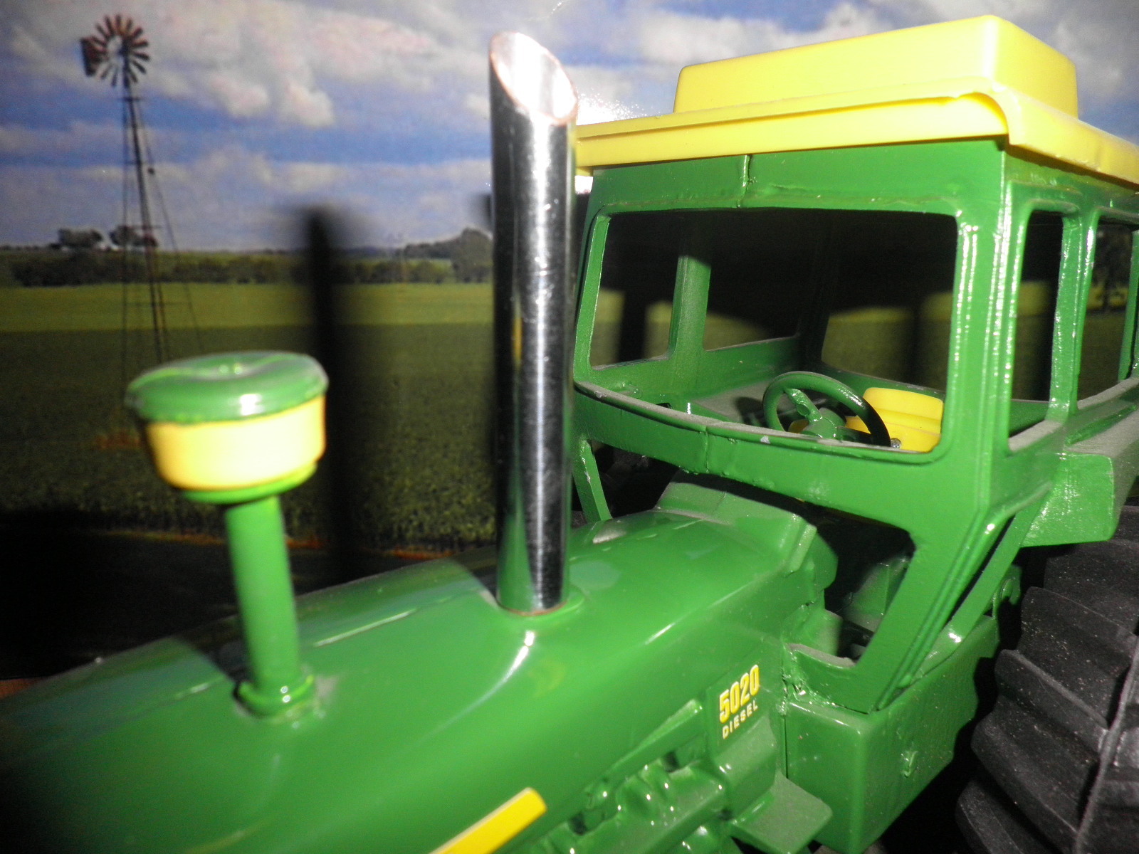 Chrome Muffler Smoke Stack ONLY John Deere Toy Tractor Part 5020, 1/16 or 1/12