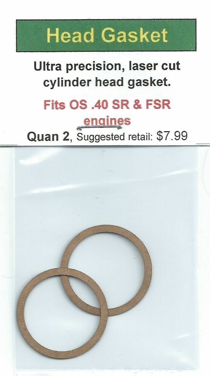 OS .40 SR & OS .40 FSR Cylinder Head Gasket 2 Pack NIP