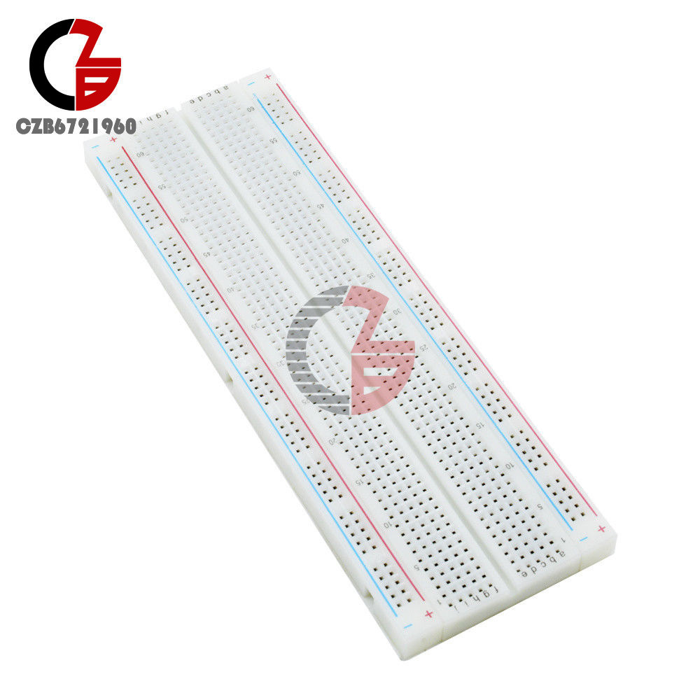 2pcs MB-102 MB102 Breadboard 830 Point Solderless PCB Bread Board Test Develop