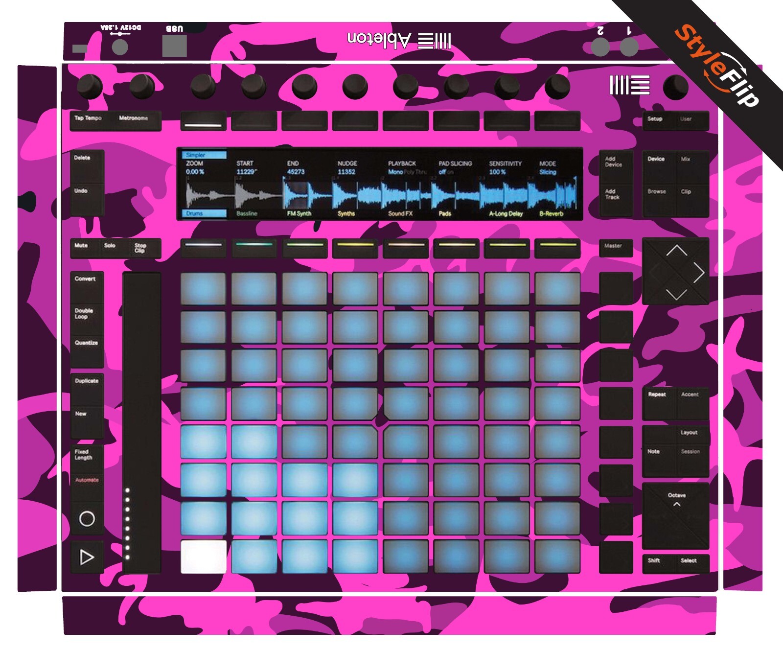 Ableton Push 2 Skin | Pink Camo  | Protective Decal | StyleFlip Skins