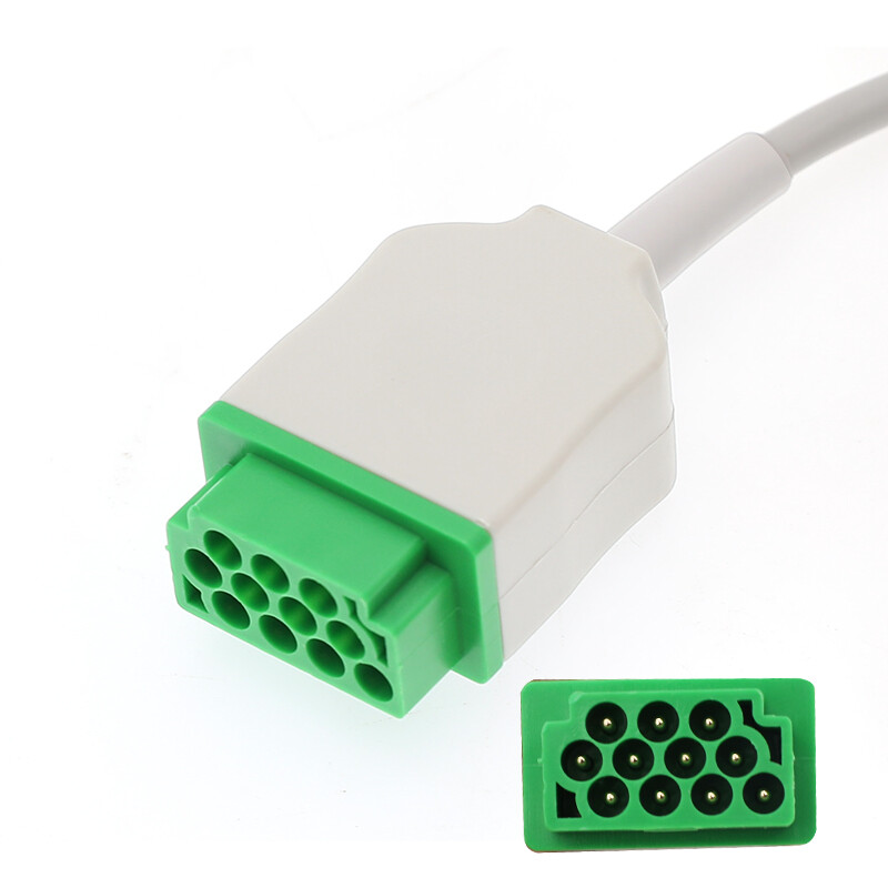 Compatible GE Marquette Dash PRO Tram 11 Pins 3 Leads Snap ECG Cable Dash Models