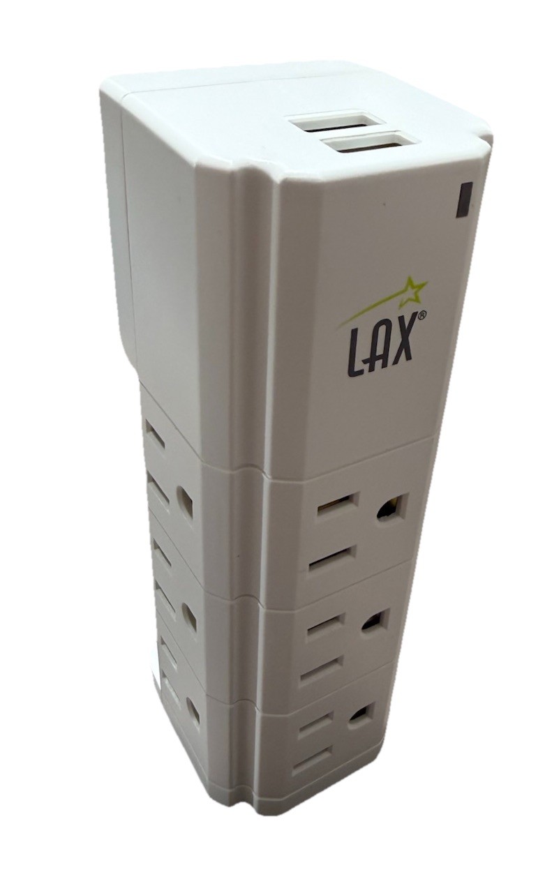 LAX -Multi-Charging Tower Surge Protector - Charge 11 Devices