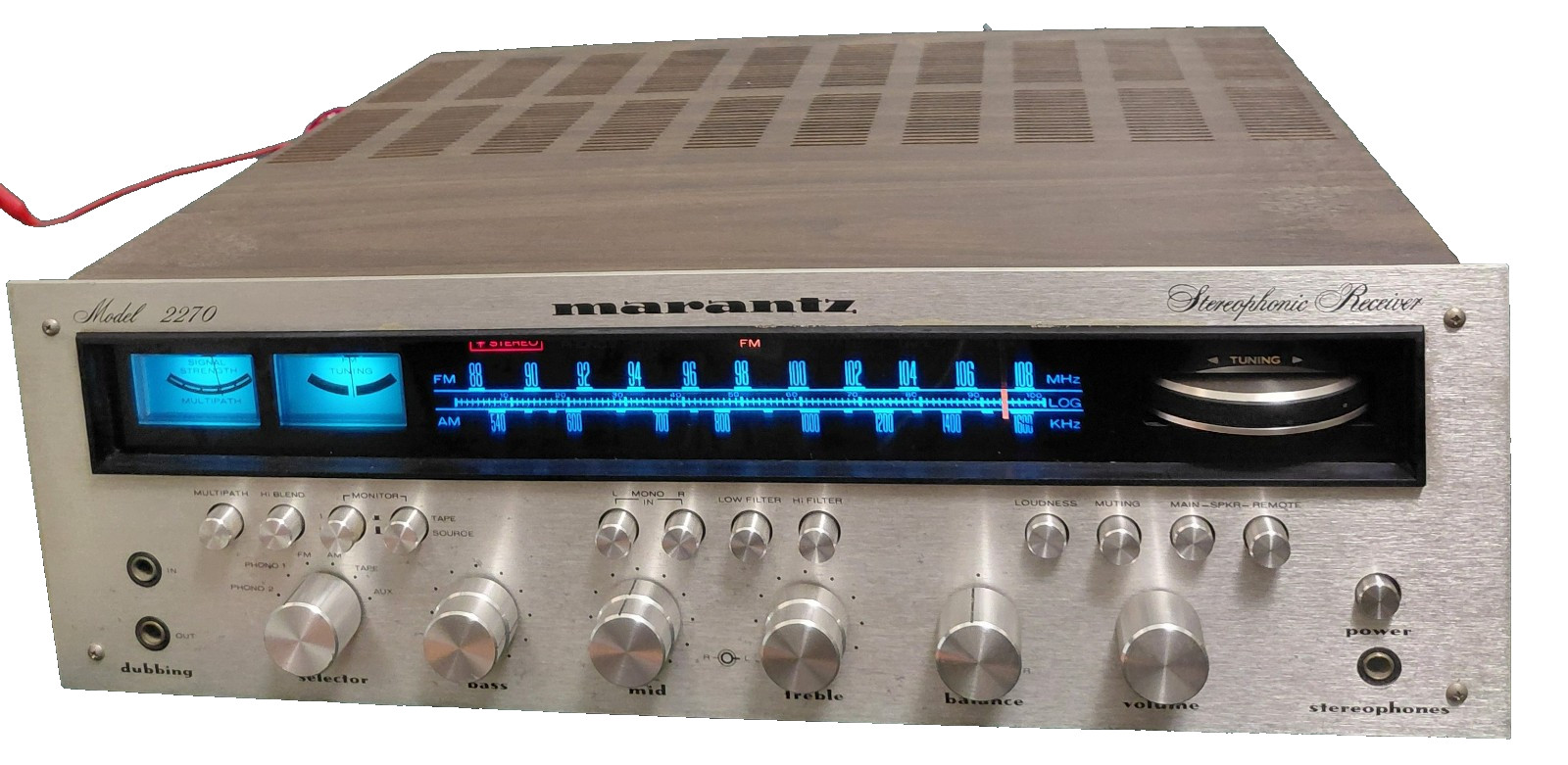 MARANTZ 2270 VINTAGE STEREO RECEIVER - FULLY RESTORED VERY GOOD CONDITION