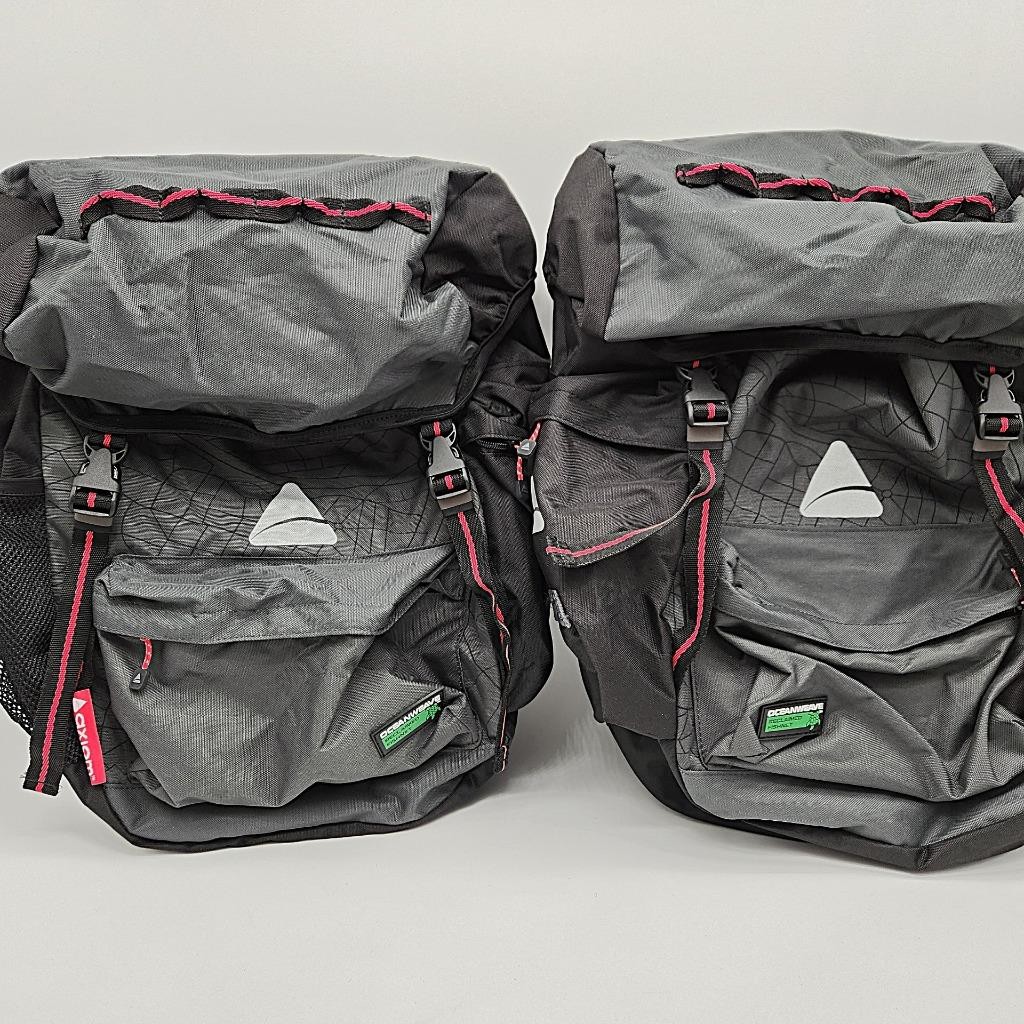 Axiom Seymour Oceanweave P55+ Twin Panniers Set Commuter Bicycle NO PACKAGE