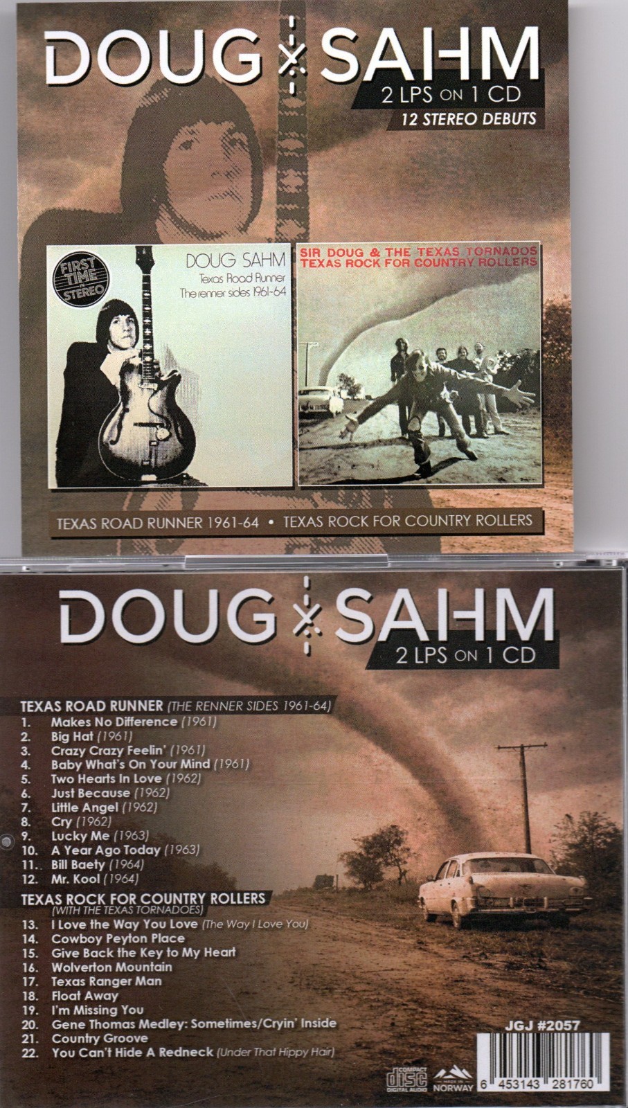 DOUG SAHM TEXAS ROAD RUNNER(61-64 RARITIES)/TEXAS ROCK FOR COUNTRY ROLLERS-1 CD