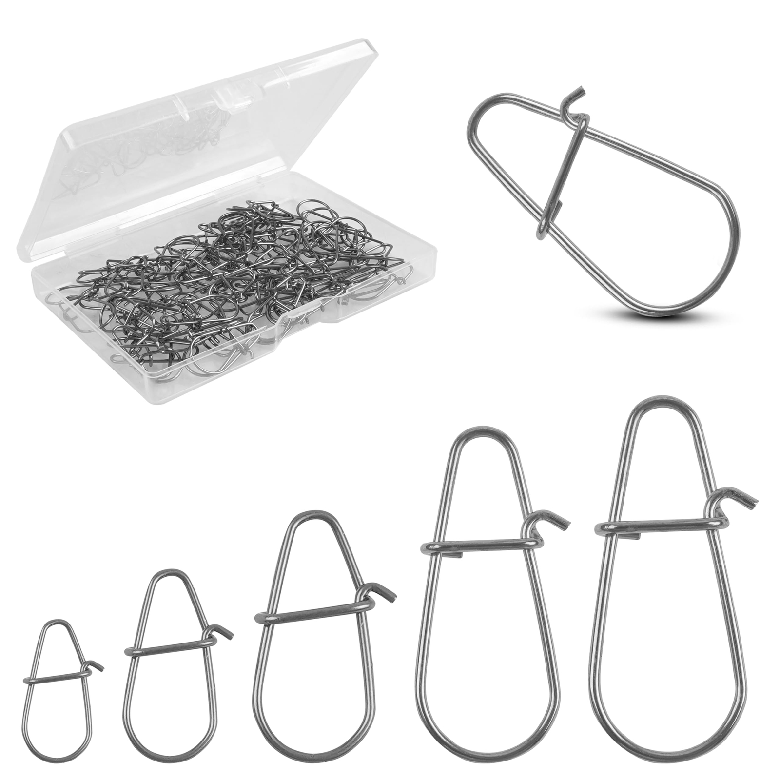 Fishing Snap Clips Duo Lock Snap Quick Change Duo Lock Sea Fishing Gourd Pin ...