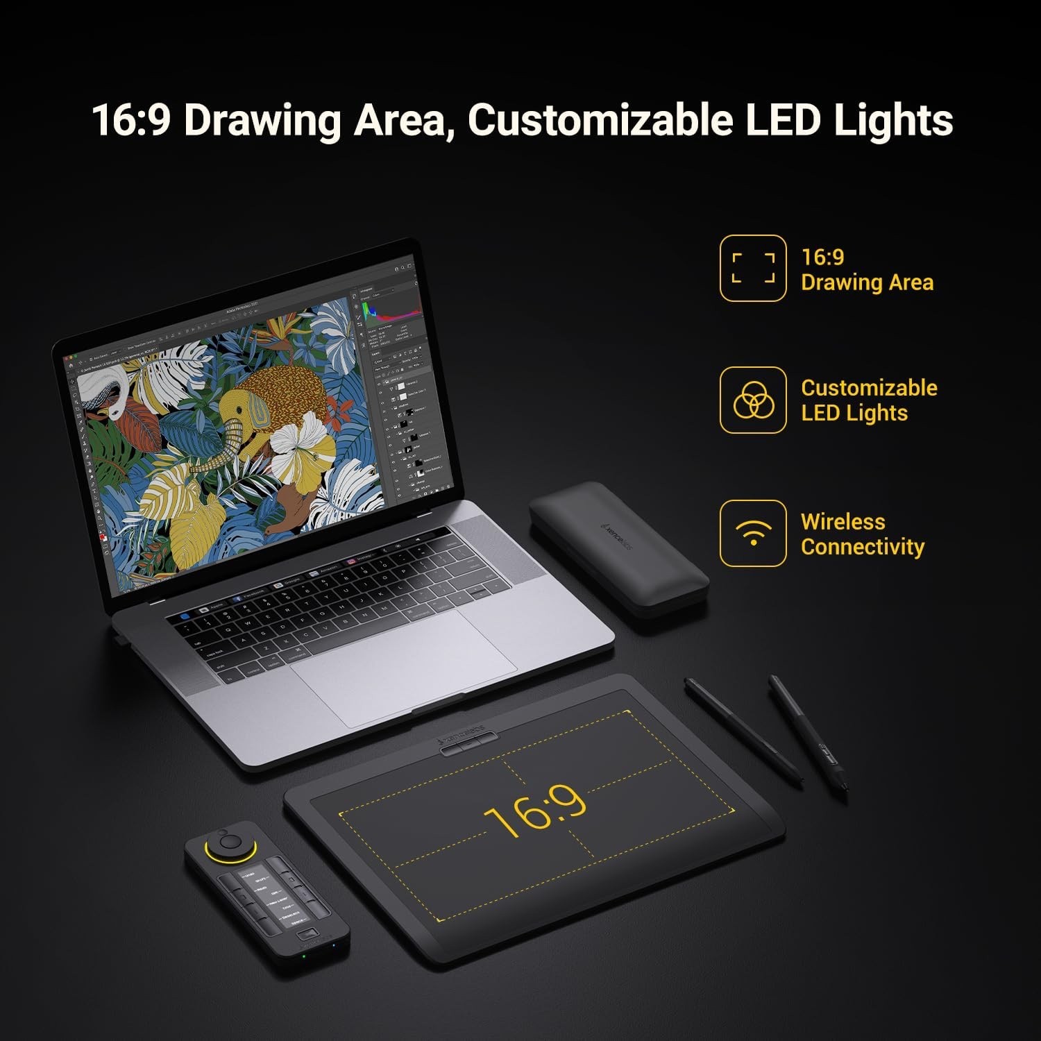 XENCELABS 12" Drawing Tablet Black New!!!