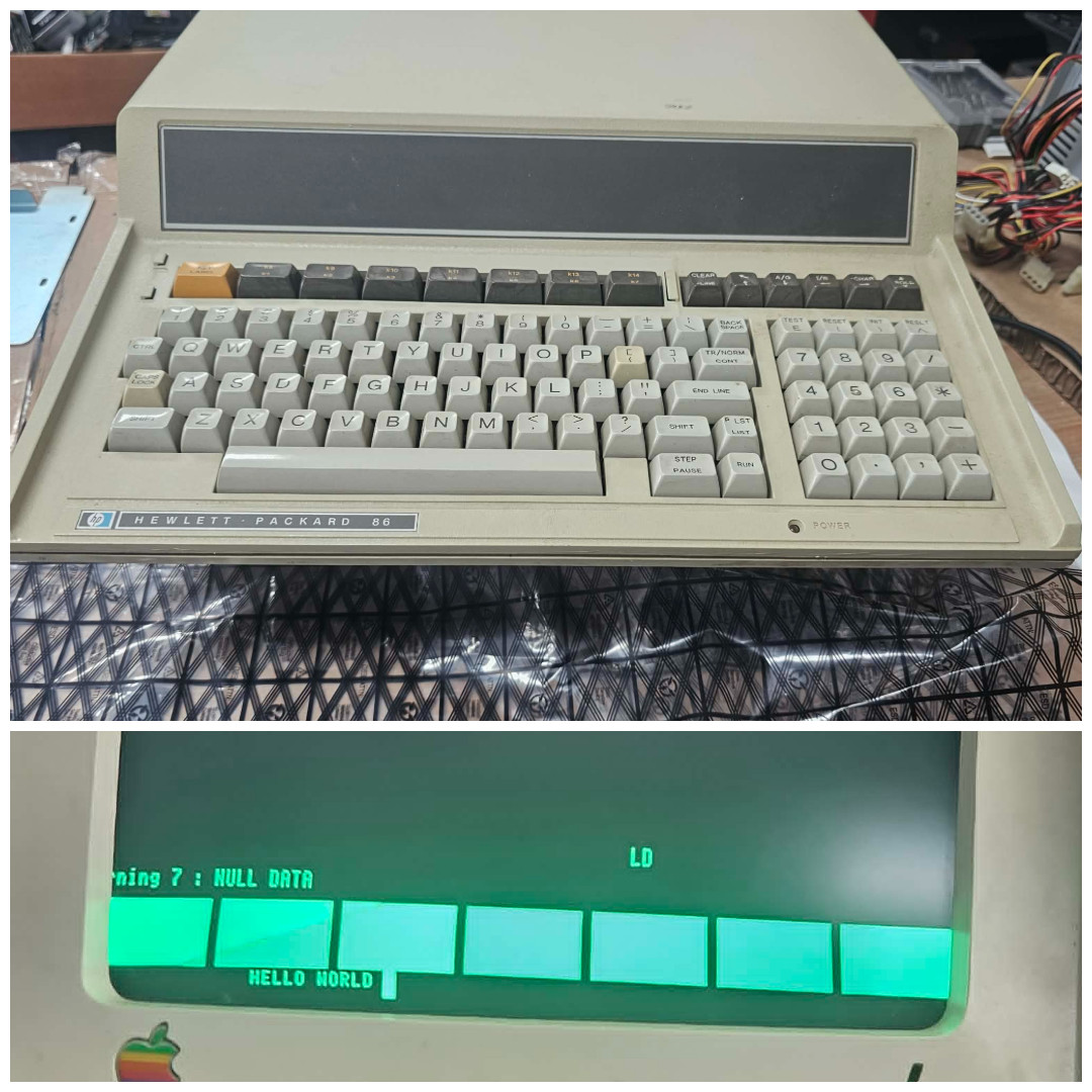 Rare Vintage Retro Clean Hewlett Packard 86A Computer Powers Keyboard Works
