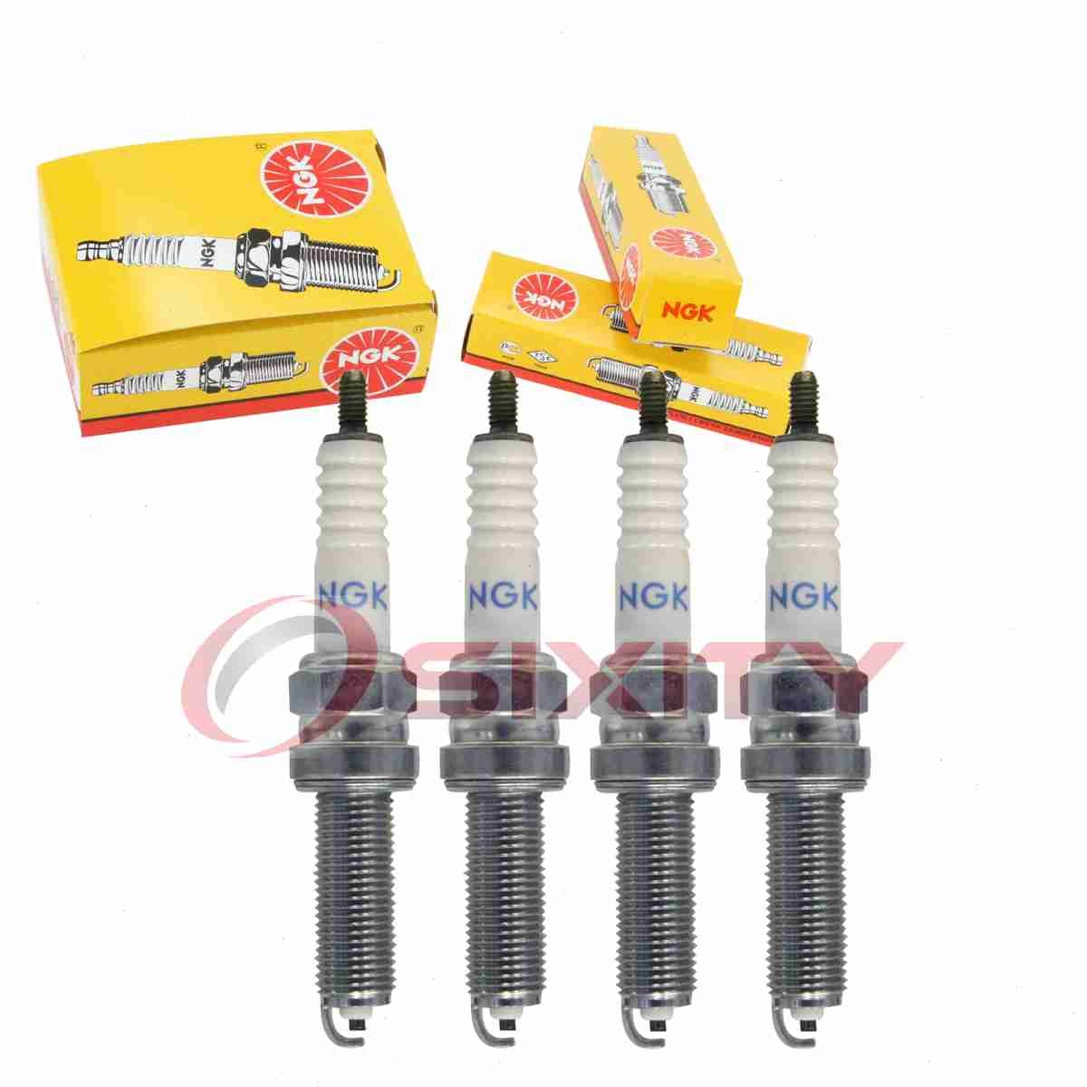 4 pc NGK 6817 LMAR8A-9S Standard Spark Plugs for 31908-MGC-003 Ignition Wire ot
