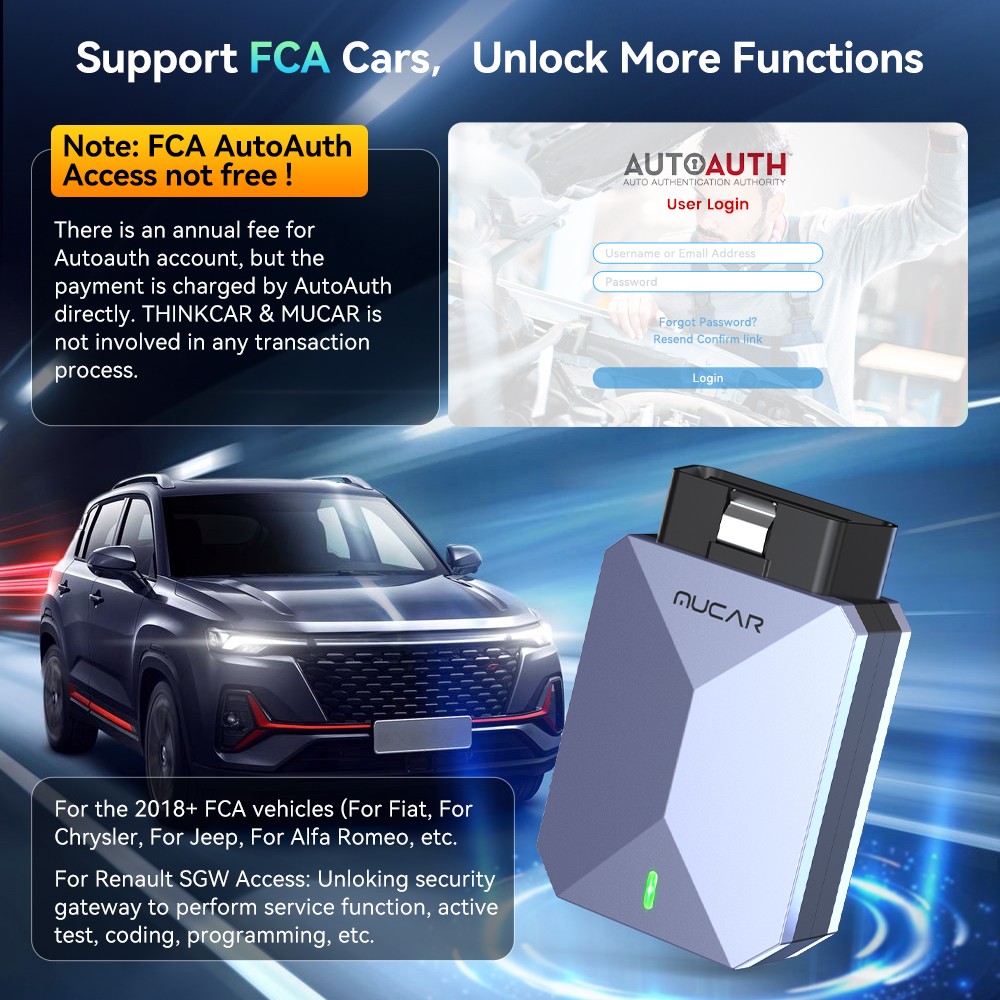 MUCAR BT200 MAX OBD2 Scanner Support ELM327 CANFD Full System Diagnostic Tools