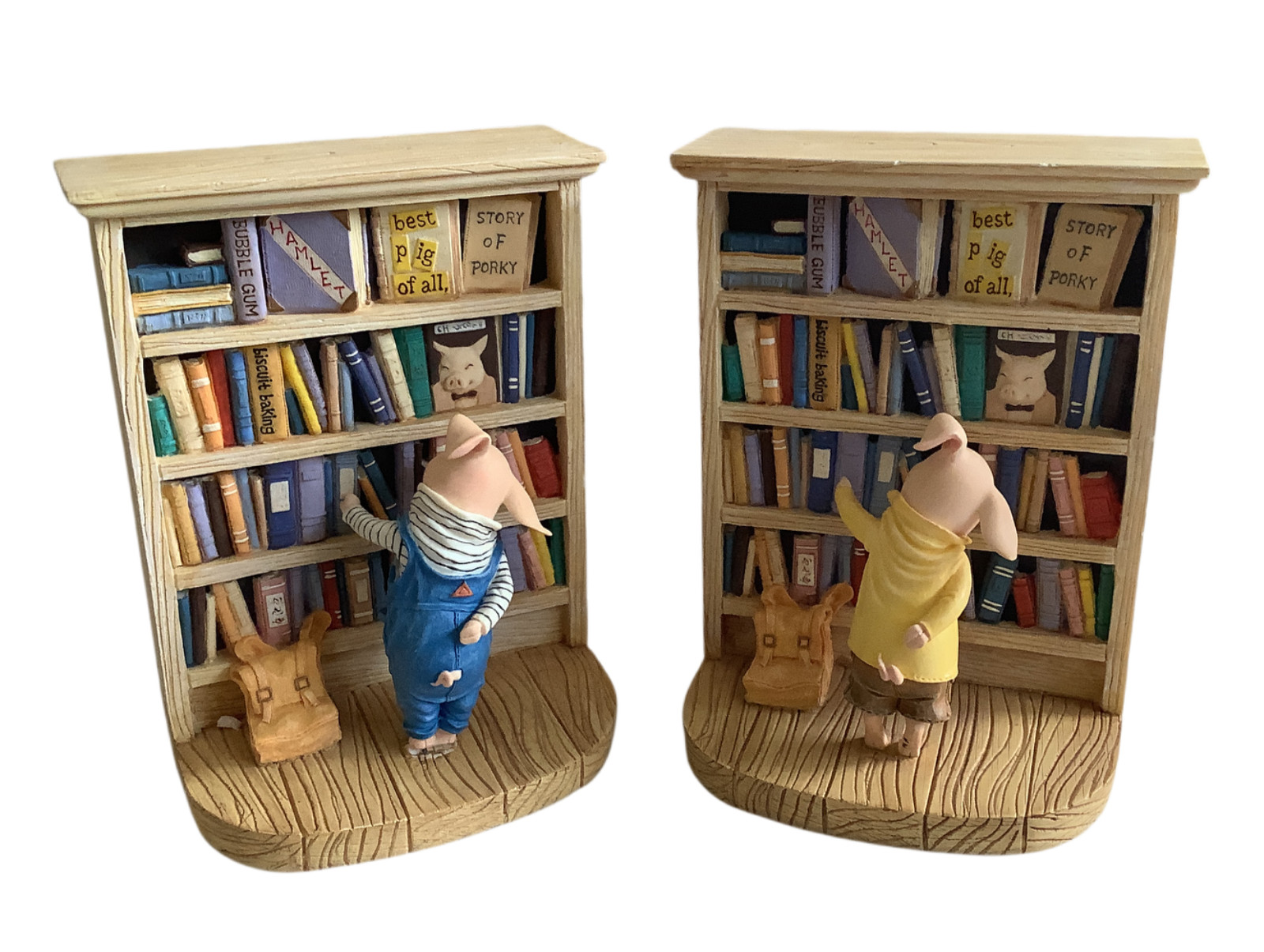 Department 56 Holly Hobbie Toot and Puddle Bookends Pair 6” x 5” Hard to Find