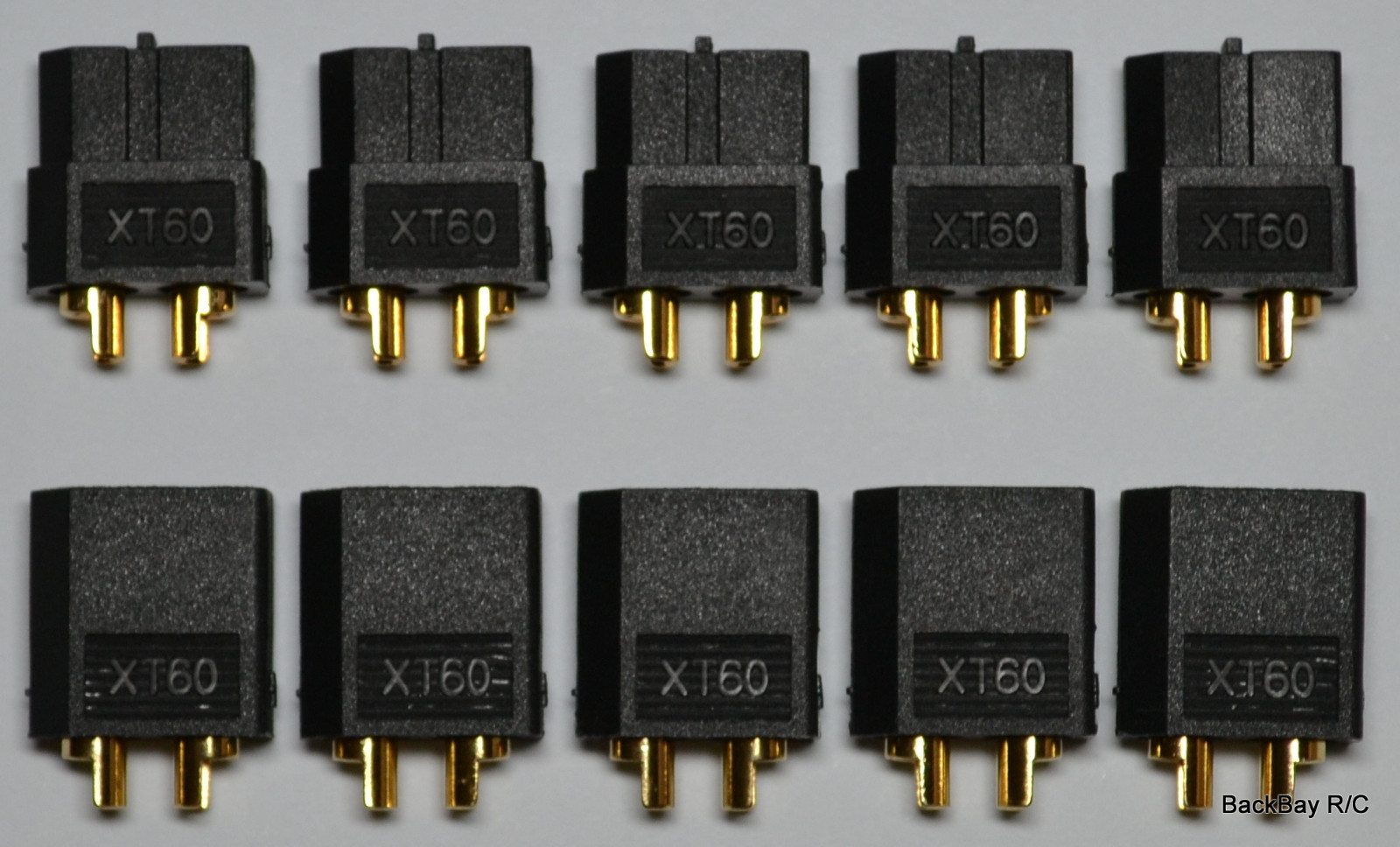 5 Male / Female Pair Black AMASS XT60 / XT-60 Battery Bullet Connectors Plugs