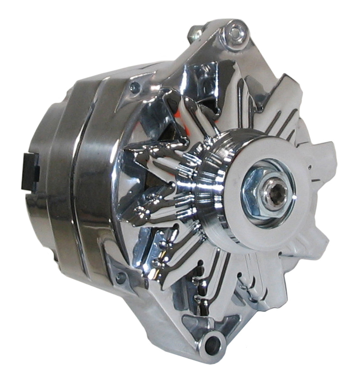 POWERMASTER ALTERNATOR,POLISHED,12SI,140AMP,67293,CHEVY,CAMARO,EL CAMINO,JIMMY