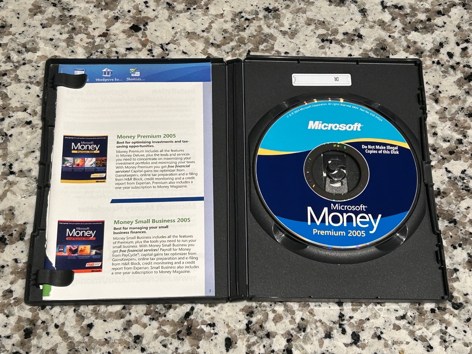 Microsoft Money 2005 Premium Personal Finance Software Windows CD
