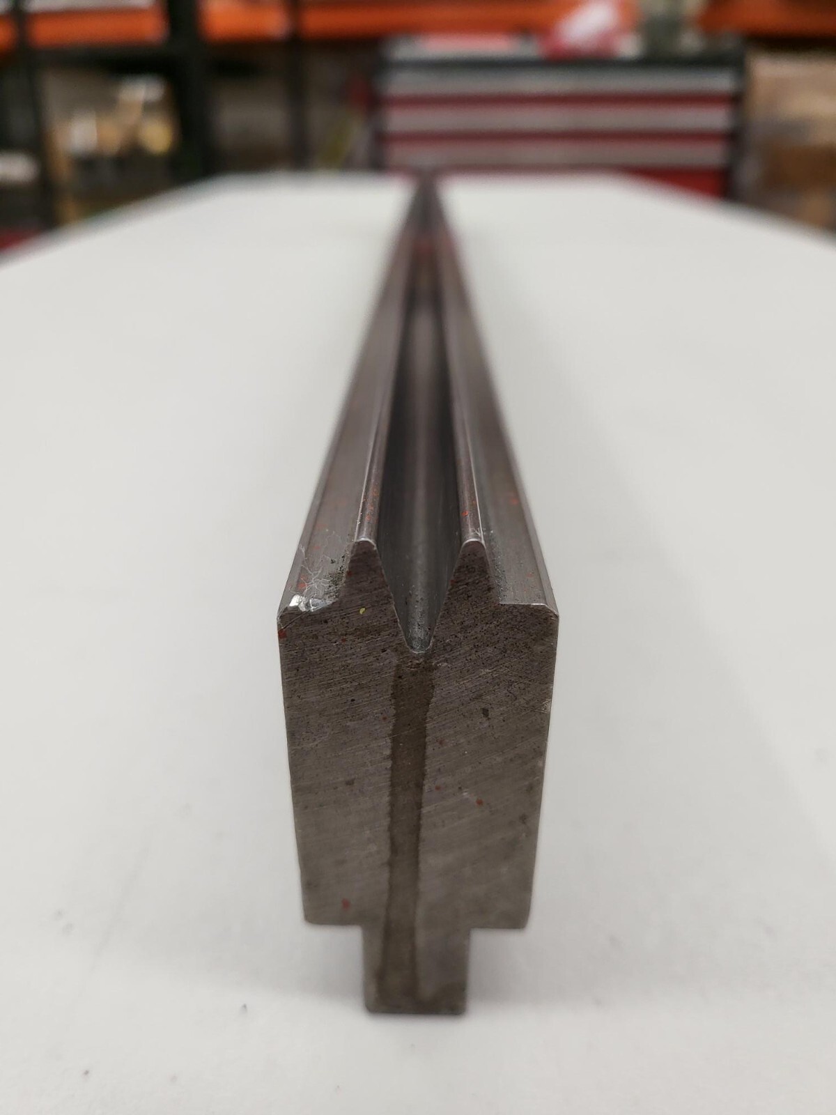 37" Long Press Brake Tooling Acute V Die 3/8" Opening 2.5" Tall X 1" Wide