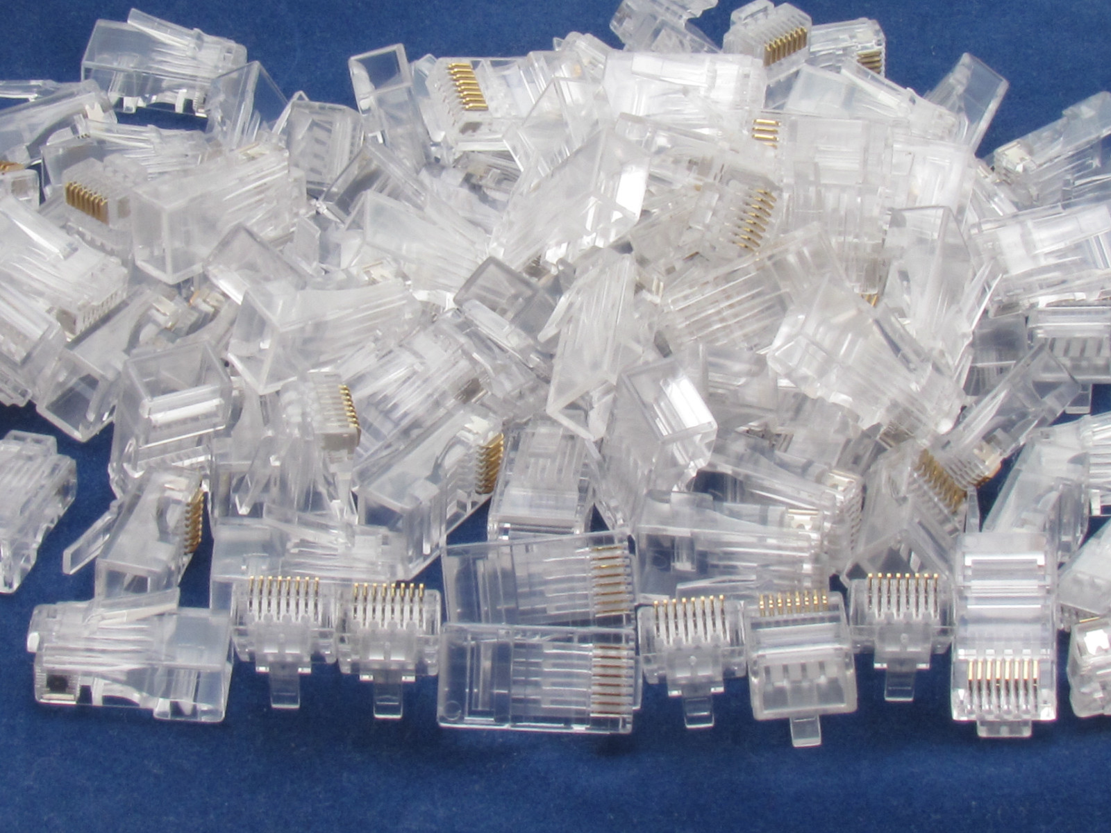 100 X pcs RJ45 Plug Cat6 Modular LAN Network Connector Internet Ethernet Cable E