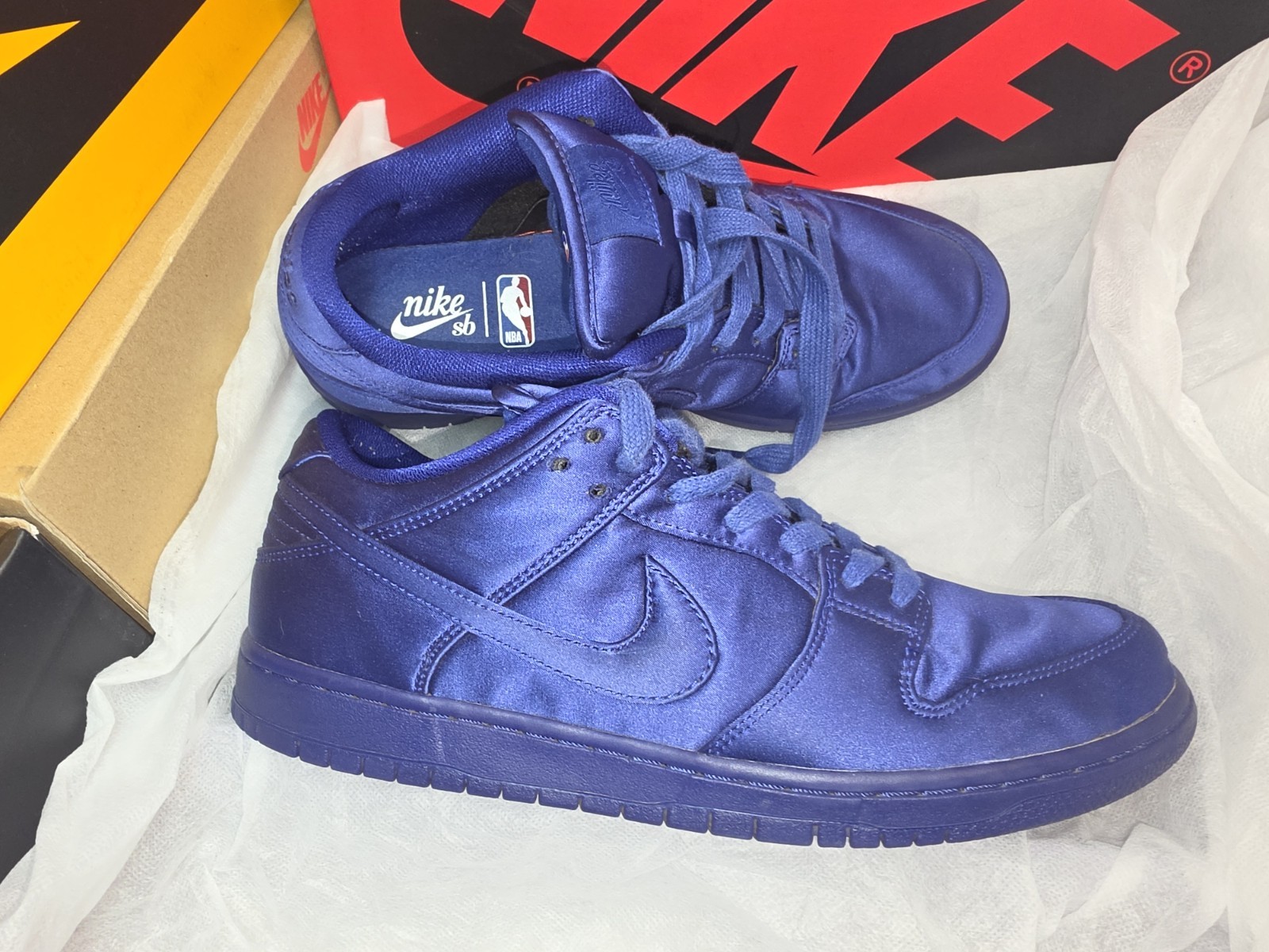 Nike SB NBA Blue Skateboarding Shoes Men's US 9.5 Medium D M 864349-401