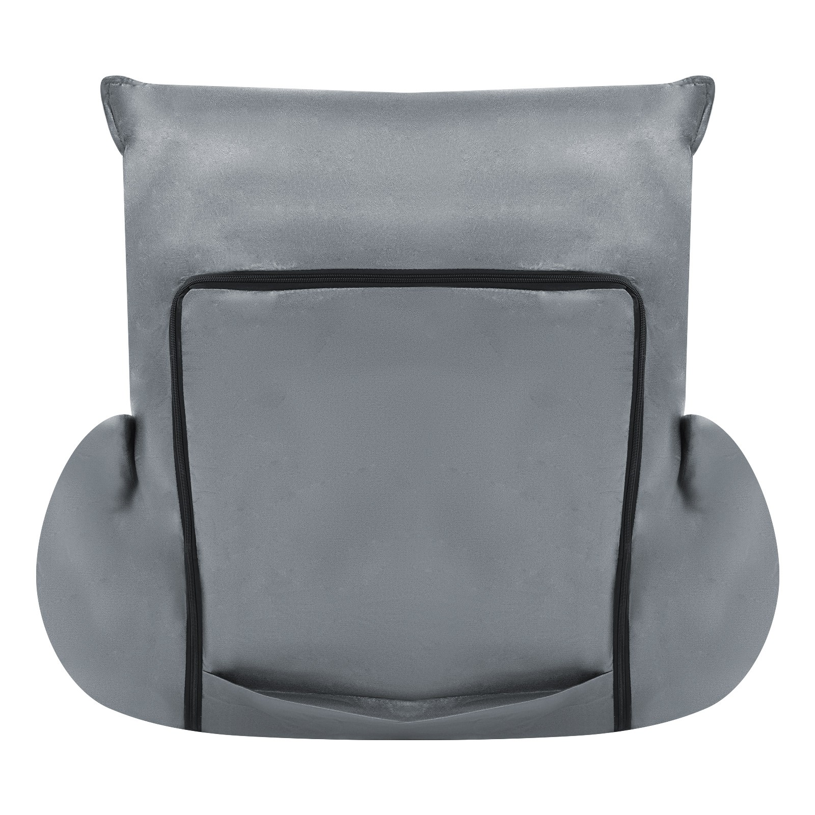 Grey 90°-180° Adjustable Lazy Sofa Floor Standing Sofa Chair Lazy Leisure Sofa