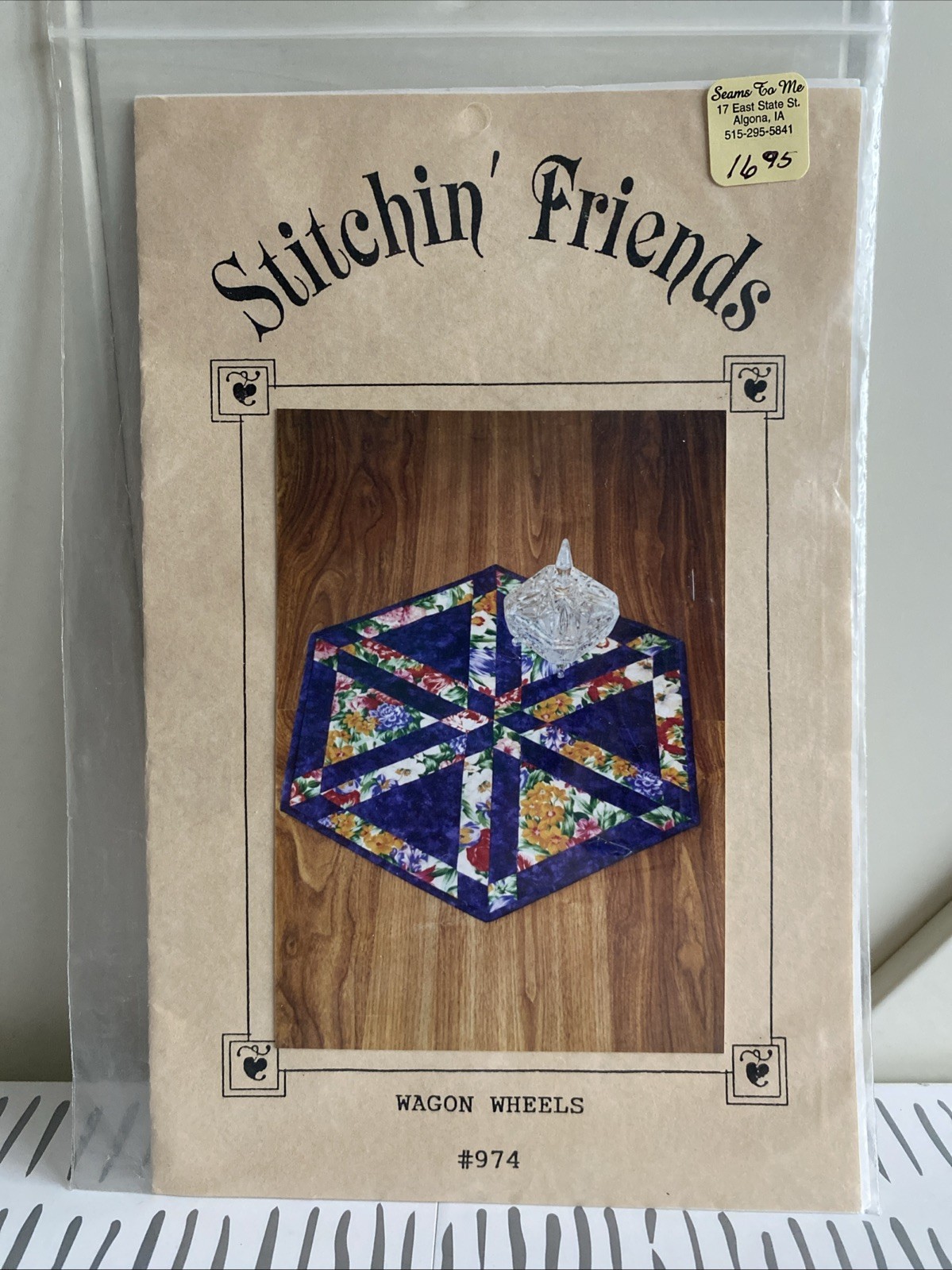 Stitchin' Friends Wagon Wheels #974 Tablemat Quilt Pattern New Uncut From 1997